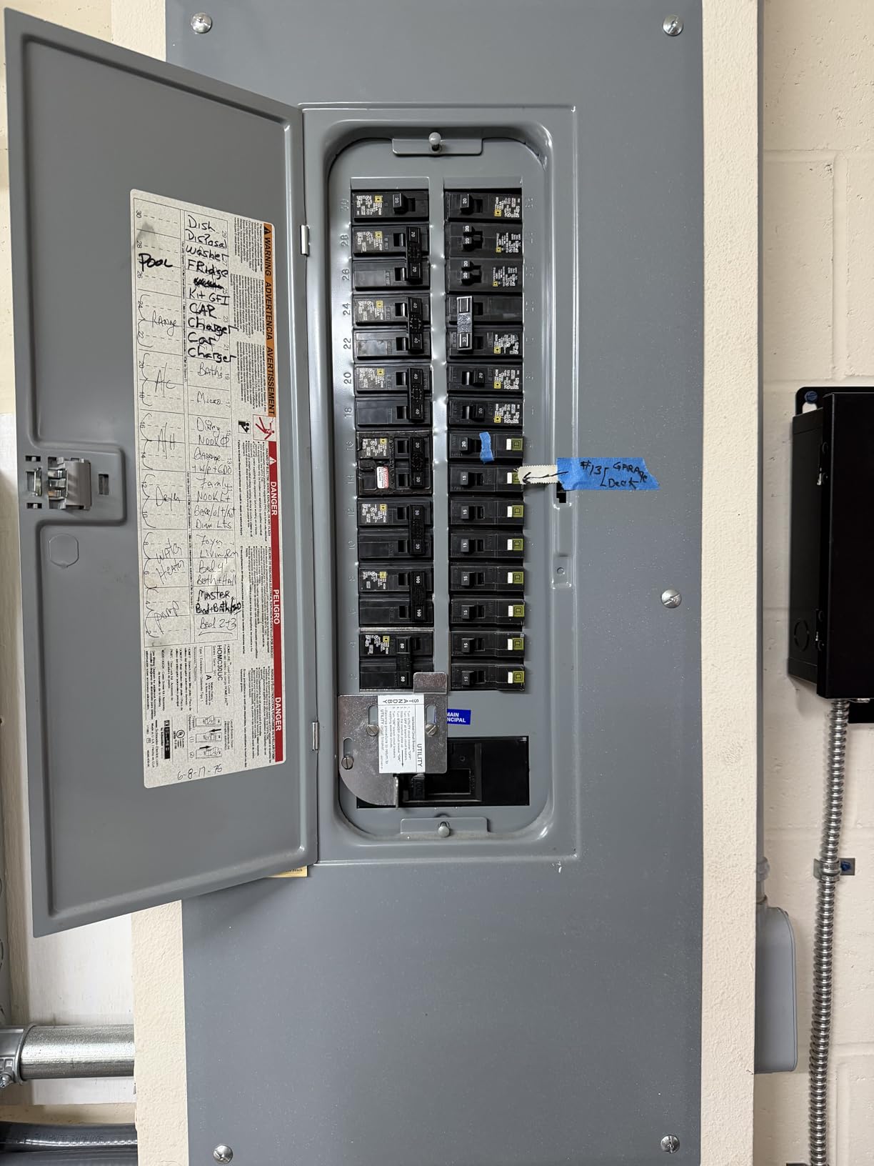 Generator Interlock Kit Compatible with Square D Electric HOMCGK2C Homeline Cover Generator and QOM2 Frame Size Main Breaker Interlock Kit customer photo 2