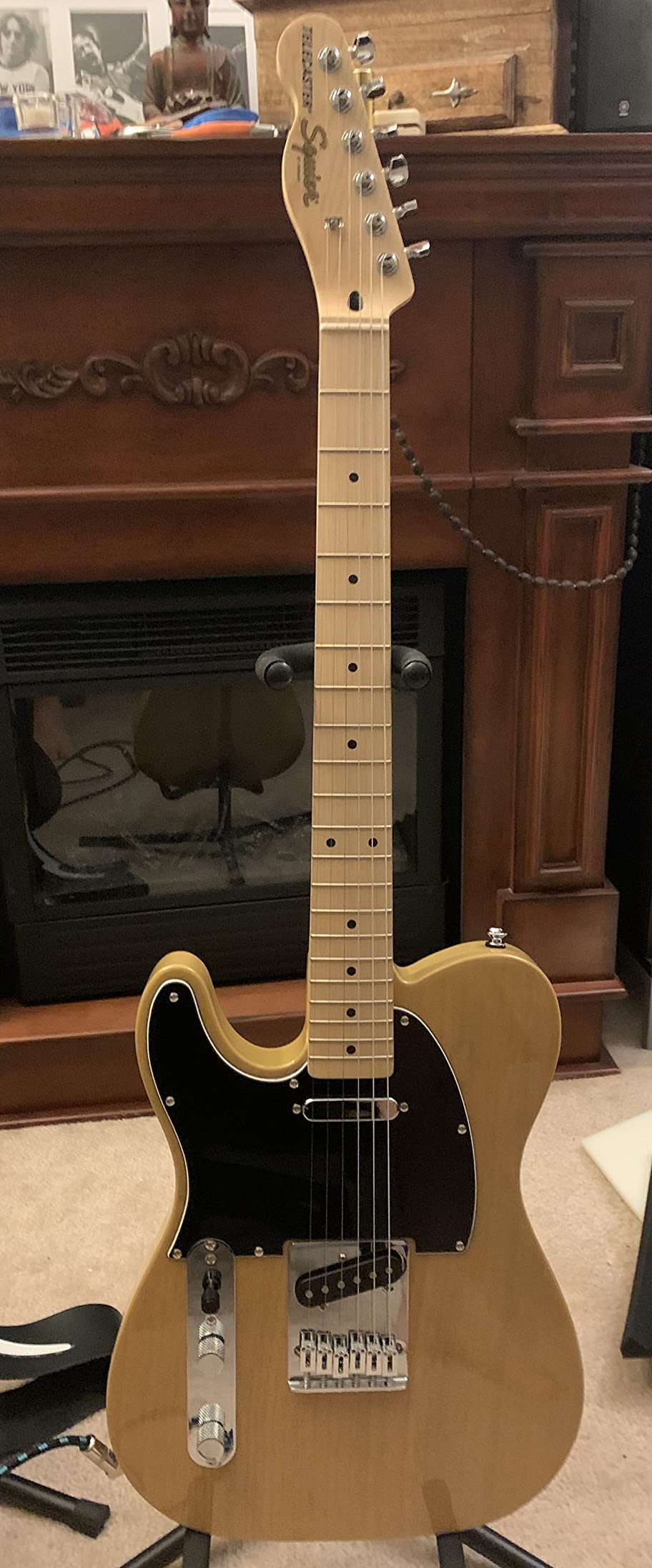 Squier Affinity Series Telecaster Electric Guitar, with 2-Year Warranty, Butterscotch Blonde, Maple Fingerboard, Left-Handed customer photo 1