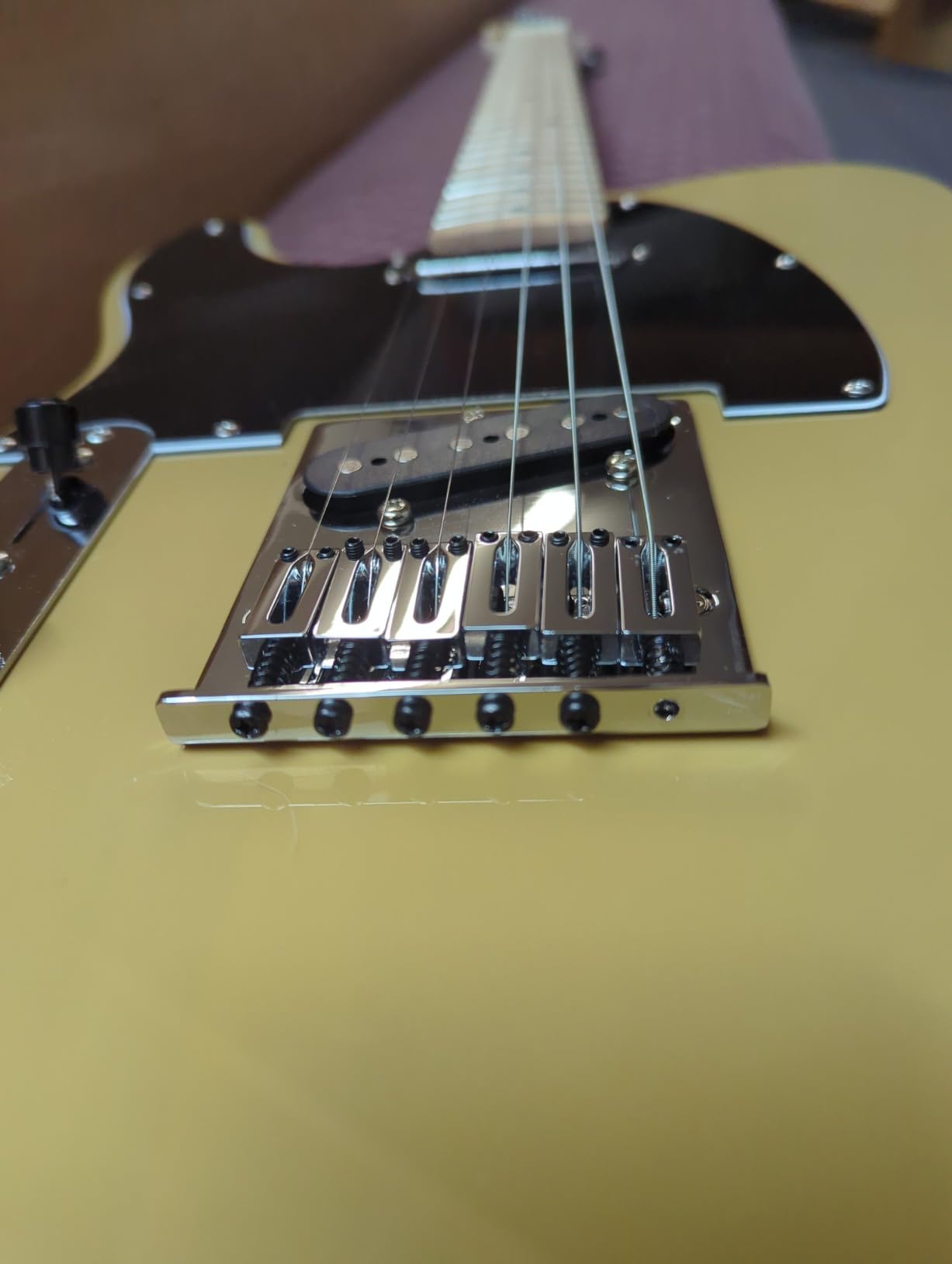 Squier Affinity Series Telecaster Electric Guitar, with 2-Year Warranty, Butterscotch Blonde, Maple Fingerboard, Left-Handed customer photo 2