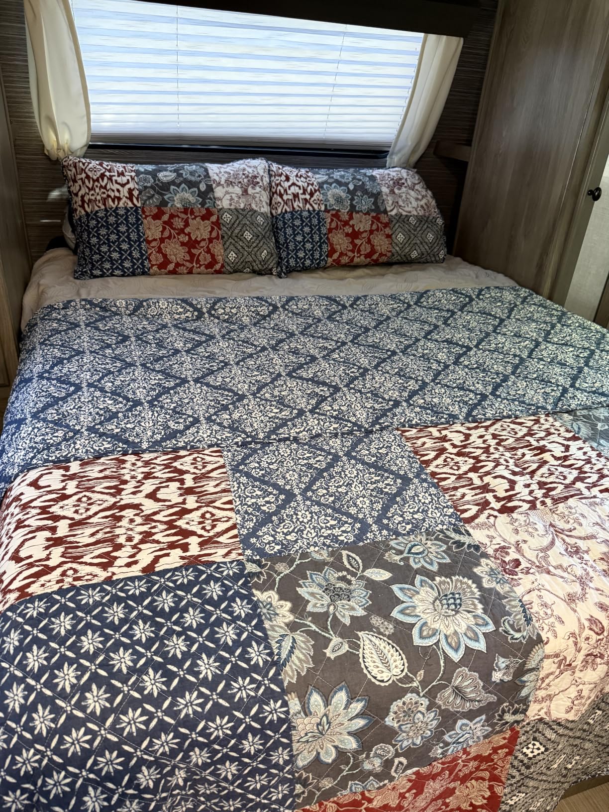 Secgo King Size Comforter Set- 100% Cotton Quilt King Size Set, Green, Sage bedspreads (96 * 108 Inch) with 2 Pillow Shams, Patchwork Reversible Lightweight Bedding customer photo 2