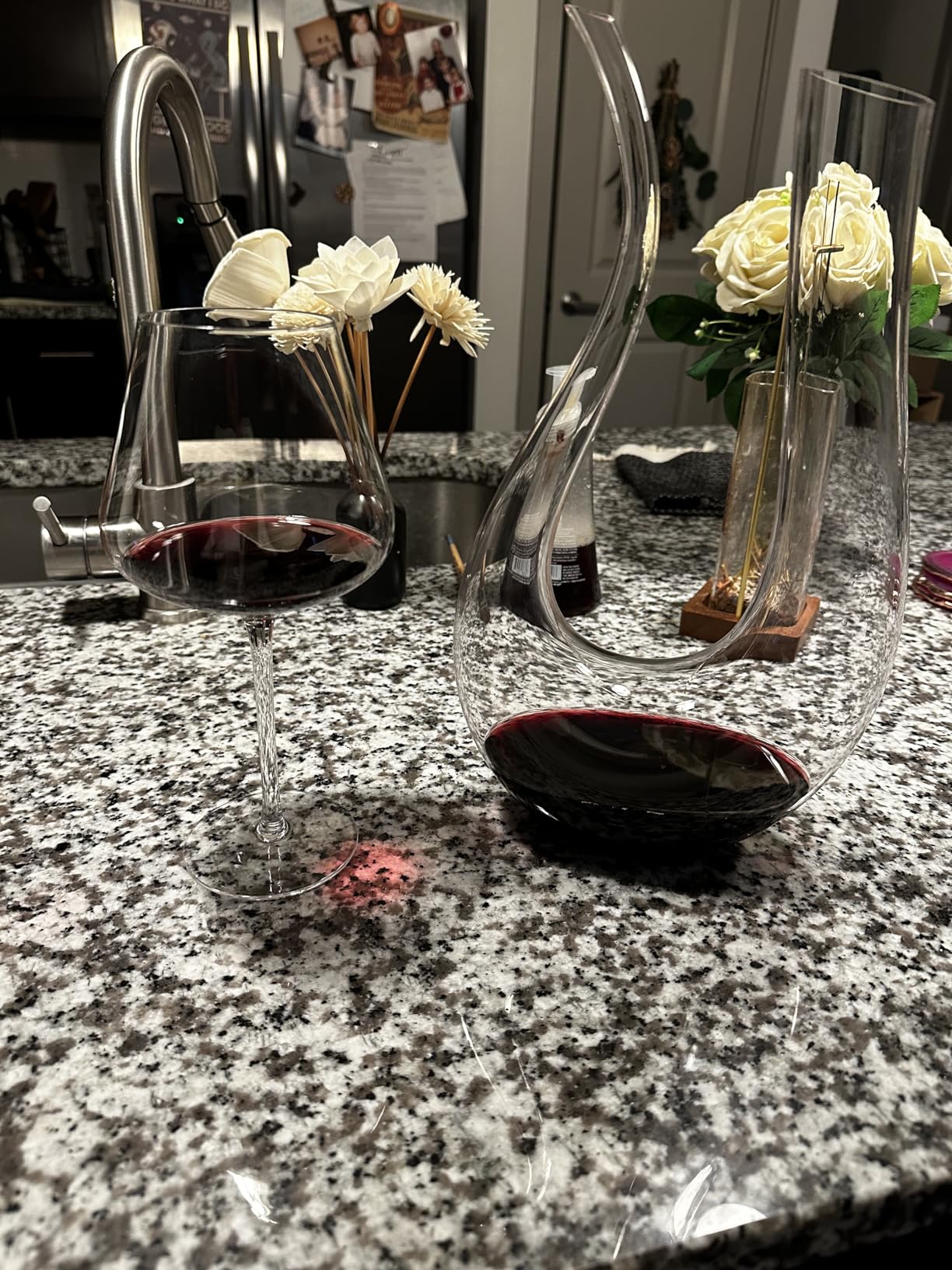 BACLIFE Hand Blown Red Wine Glasses Set of 4 - 23 oz Burgundy Wine Glasses With Long Stem customer photo 1