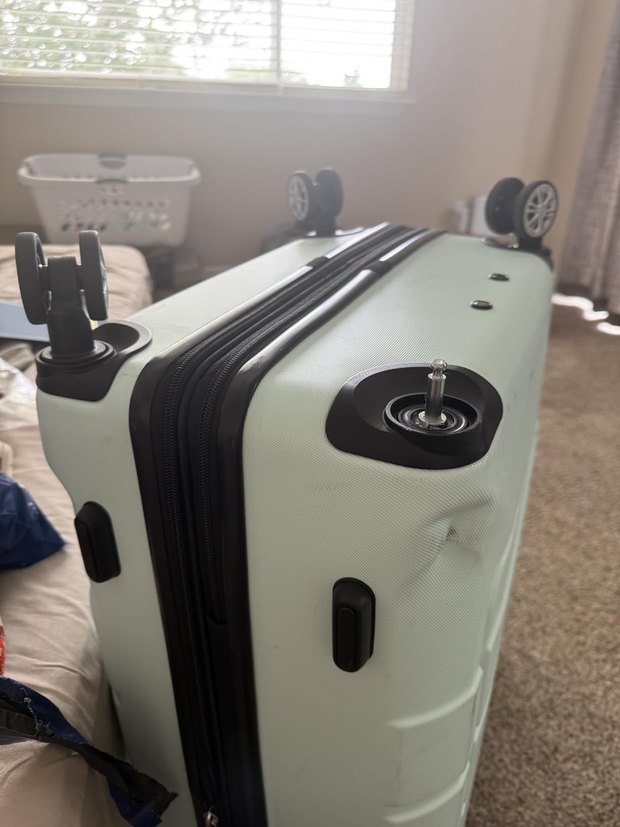 PRO G-Series Luggage Sets 3pcs 100% PC Durable Expandable Luggage Suitcase with TSA Lock Double Wheels Pink customer photo 1