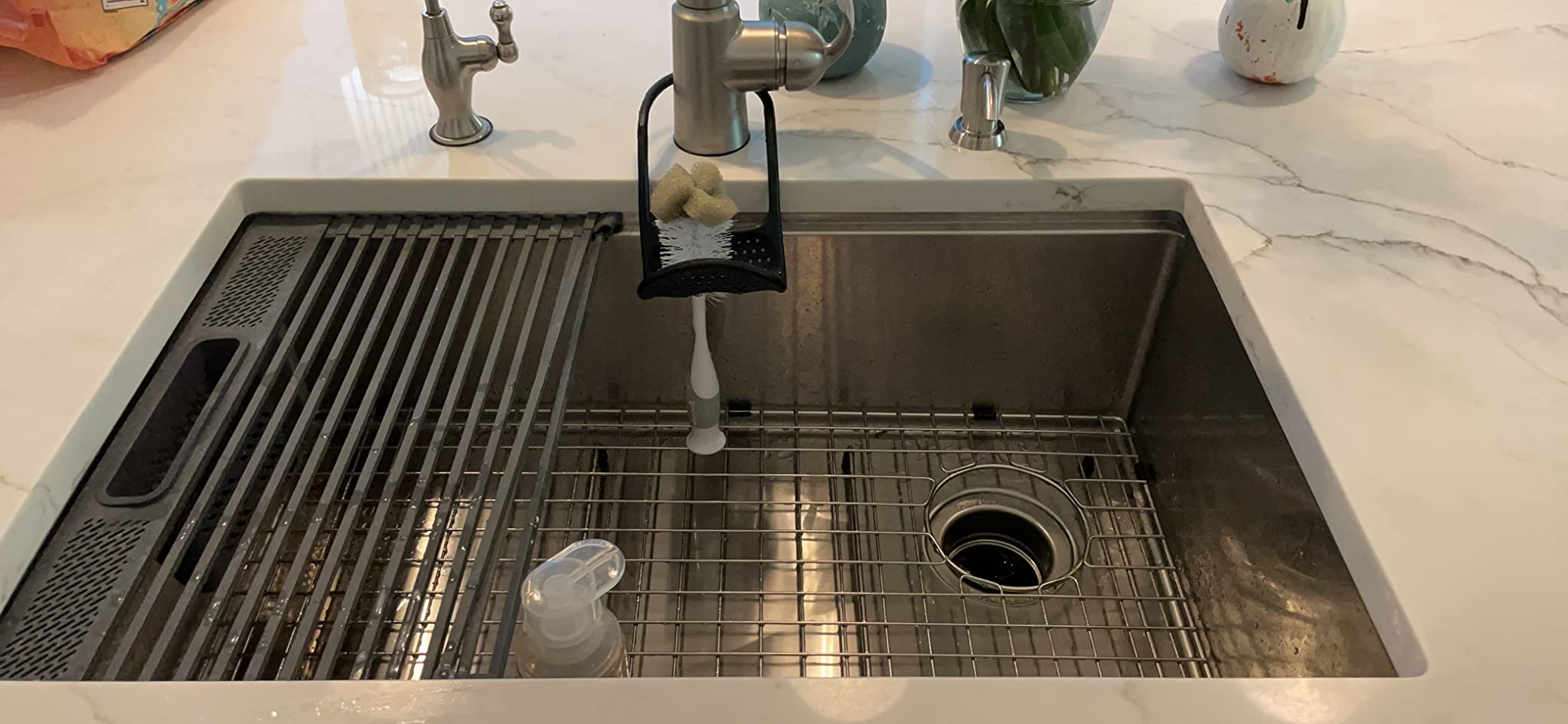 DELTA FAUCET 95B932-32S-SS Lorelai Workstation Kitchen Sink Undermount Stainless Steel Single Bowl with WorkFlow Ledge and Chef's Kit of 6 Accessories customer photo 1