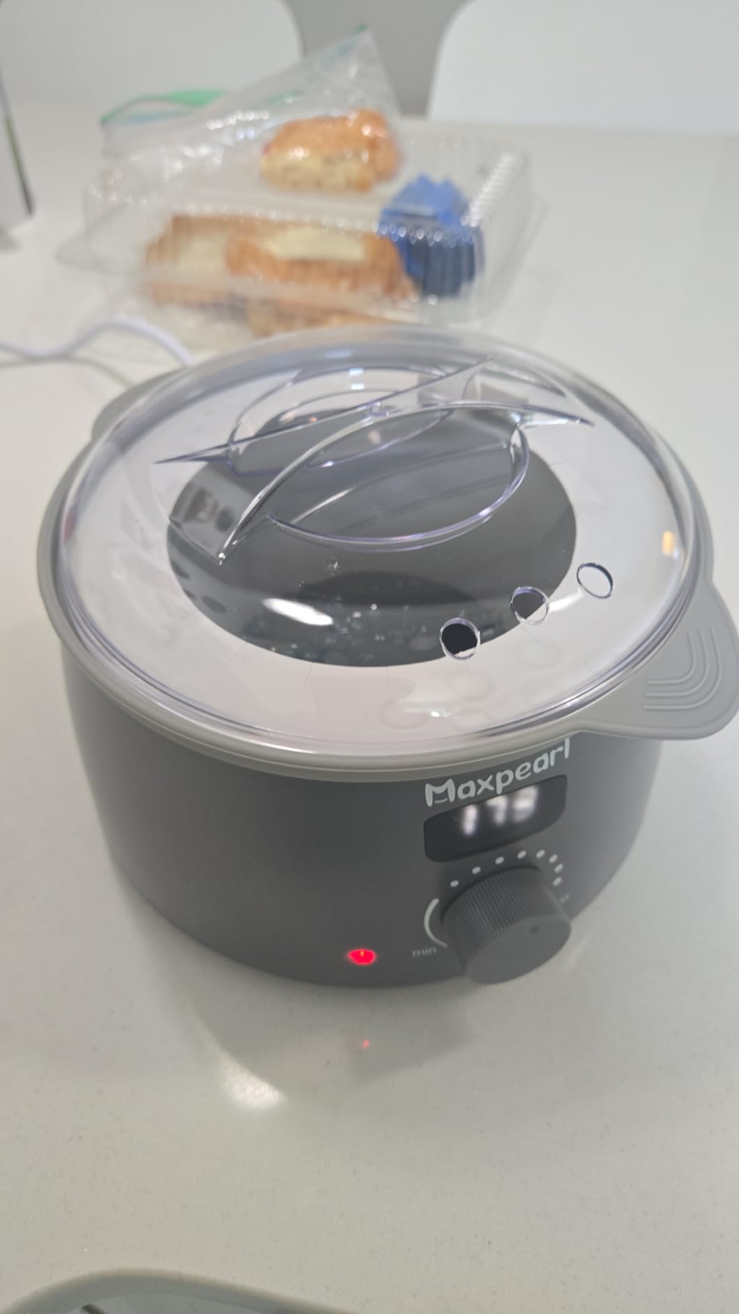 Maxpearl Digital Waxing Kit - Women Men Hard Wax Melt Warmer Kit for Hair Removal - Sensitive Skin, Eyebrows, Face, Underarms, Brazilian, Bikini, Legs customer photo 1