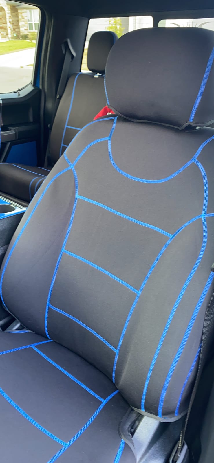 Coverado Car Seat Cover Full Set with Waterproof Neoprene, F150 Seat Covers for Trucks, Compatible with Ford F150 2015-2026 Crew Cab & 2017-2026 F250 F350 F450 customer photo 1