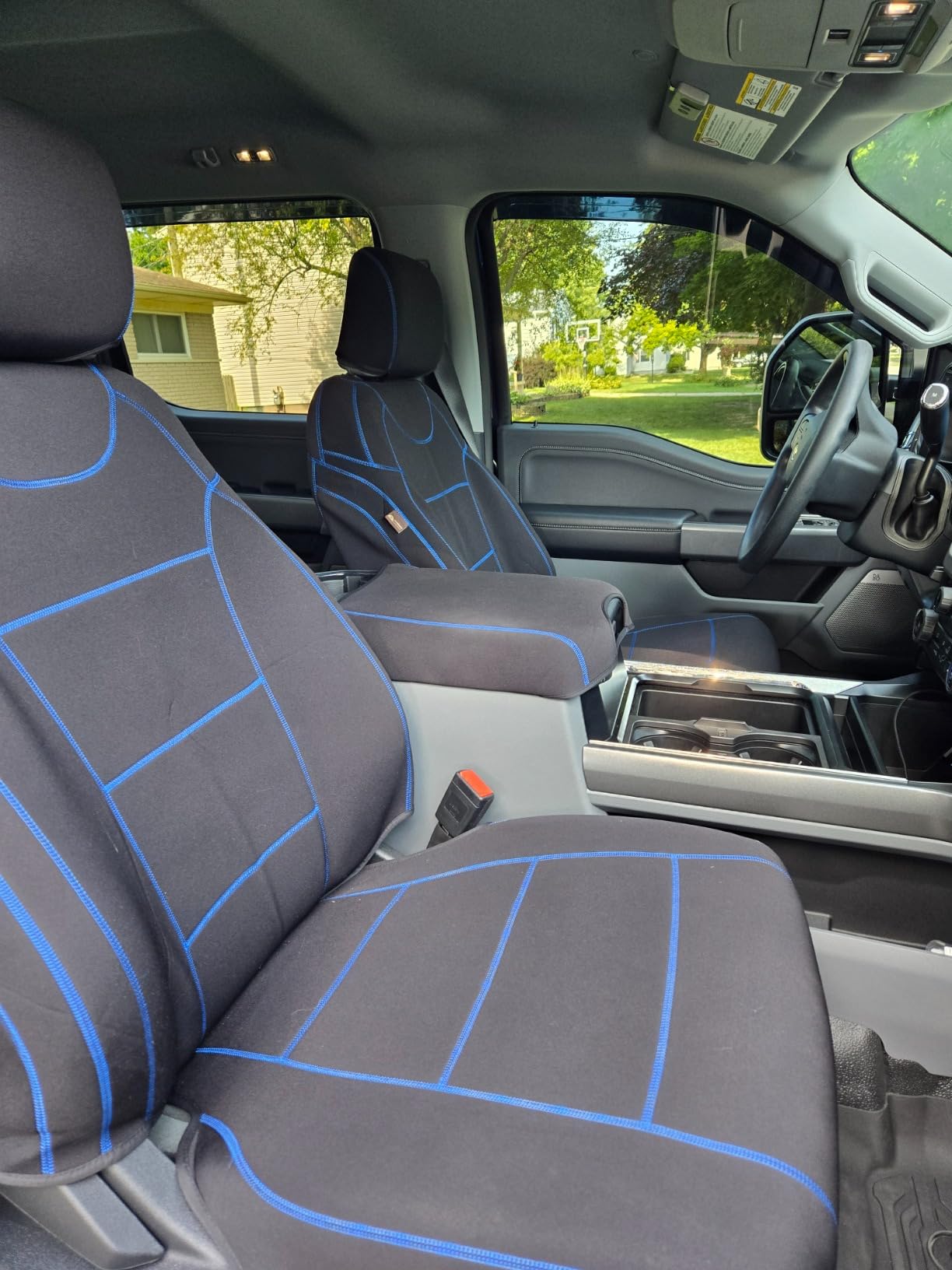 Coverado Car Seat Cover Full Set with Waterproof Neoprene, F150 Seat Covers for Trucks, Compatible with Ford F150 2015-2026 Crew Cab & 2017-2026 F250 F350 F450 customer photo 2