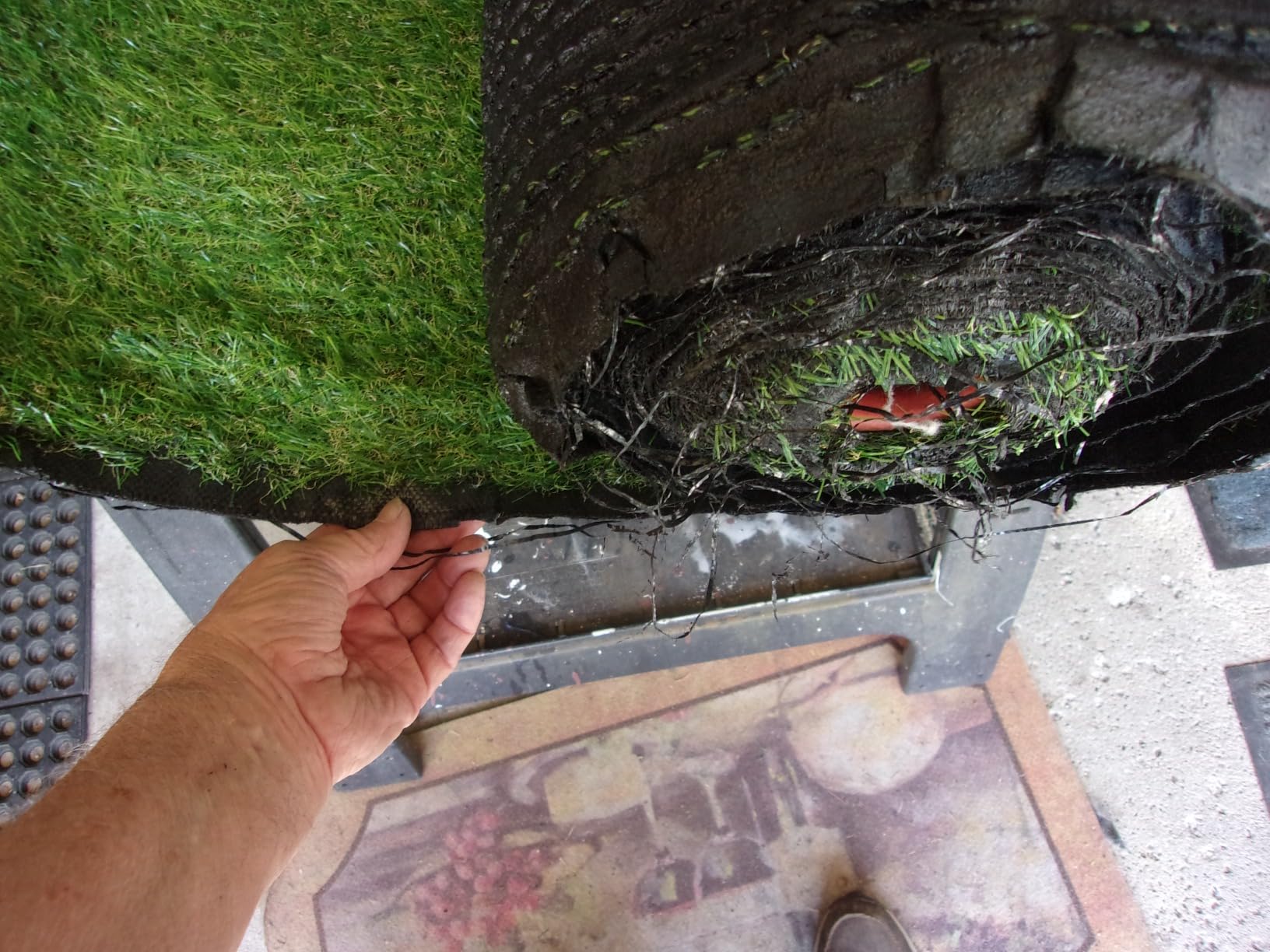 MYOYAY Artificial Grass Turf Rug, 3.3ft x 33 ft Large Realistic Grass Lawn Carpet Roll, 1.18