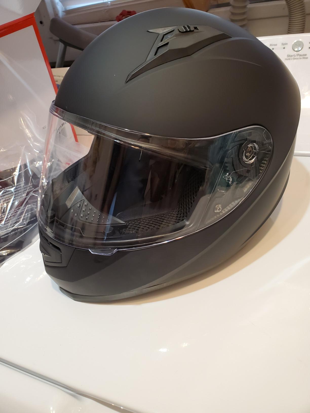 GLX GX11 Compact Full Face Motorcycle Helmet with Tinted Visor, DOT Approved customer photo 1