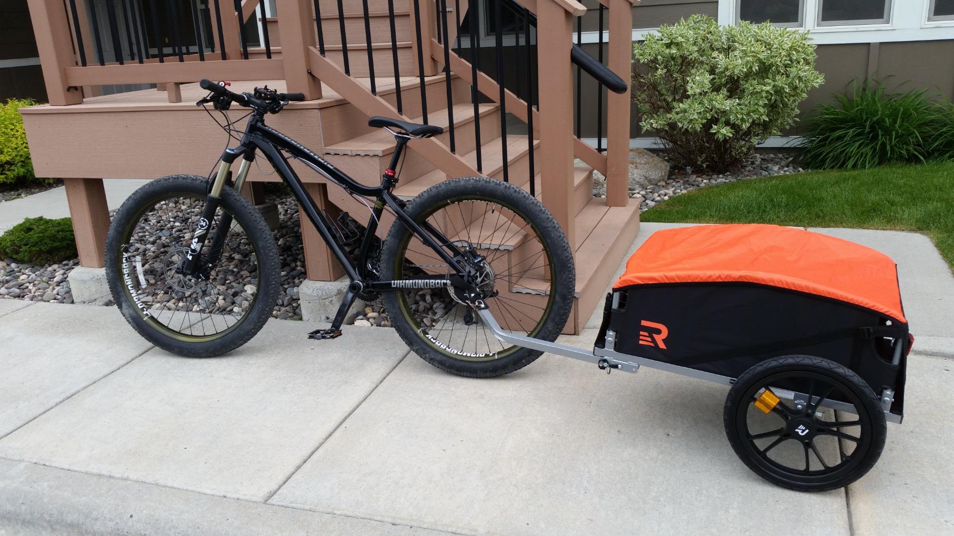 Retrospec Rover Hauler Bike Cargo Trailer - Foldable Frame with Weather-Resistant Fabric & 80lb Capacity - Universal Bike Trailer for 20-29in Wheels customer photo 2