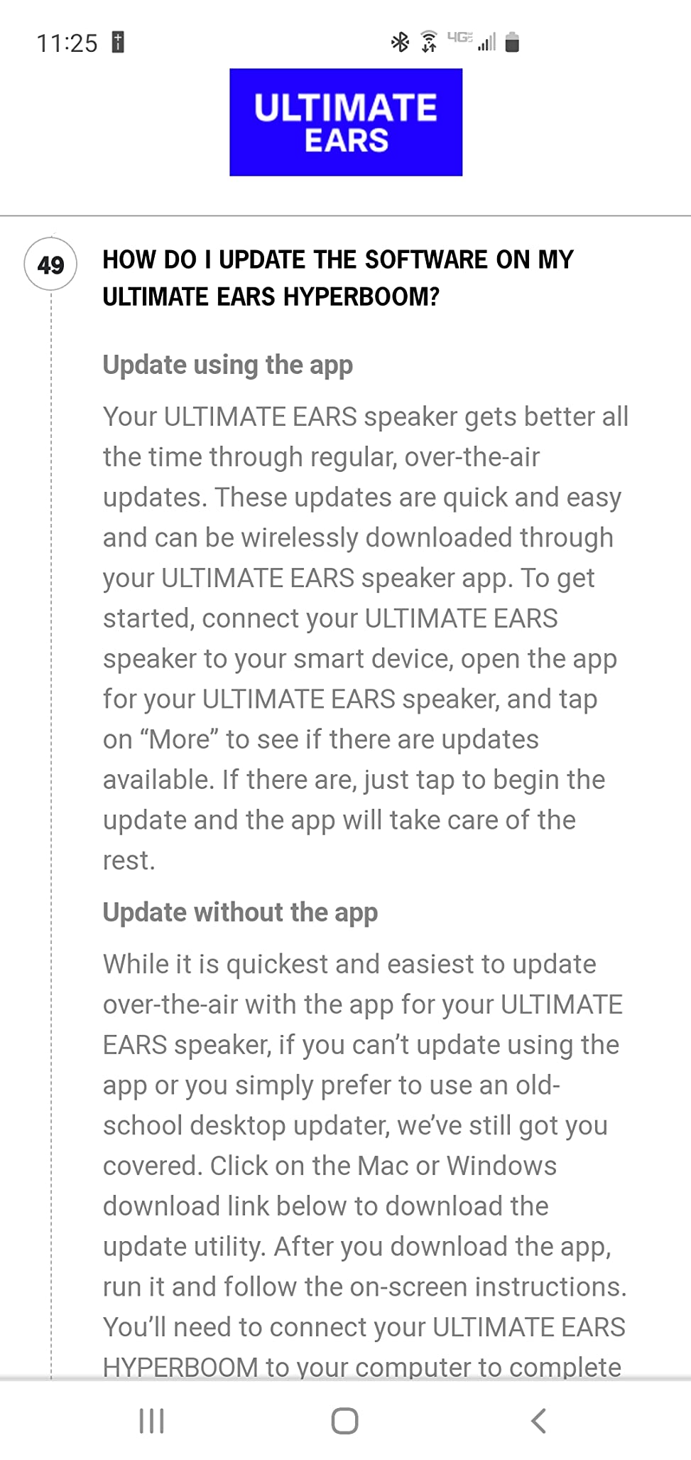 Ultimate Ears HYPERBOOM Portable Bluetooth Speaker - White customer photo 1