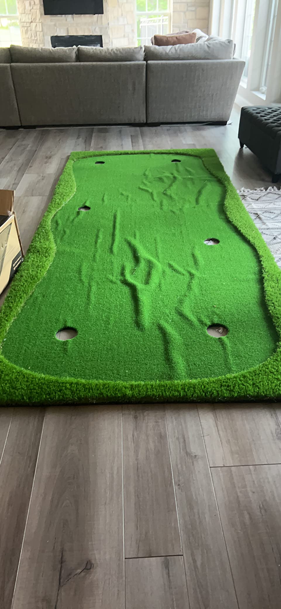 GoSports Golf Putting Green - 10 x 5 ft or 12 x 5 ft - Indoor & Outdoor Putting Practice customer photo 2