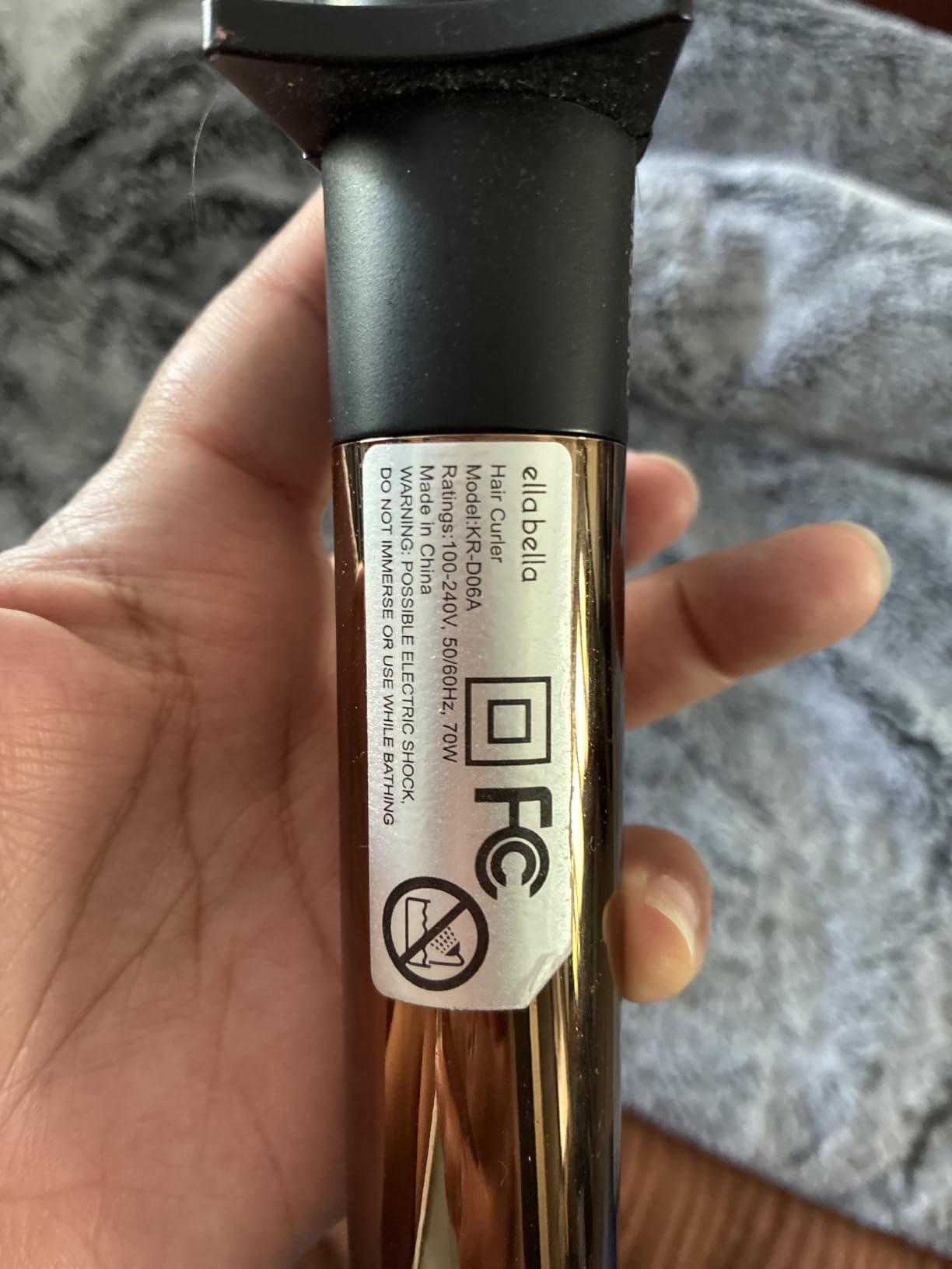 ELLA BELLA Curling Iron 1 Inch, Professional Ceramic Wand, All Hair Types | Professional Hair Curler - Transform Your Look in Seconds. Say Goodbye to Heat Damage with Ceramic Technology customer photo 2