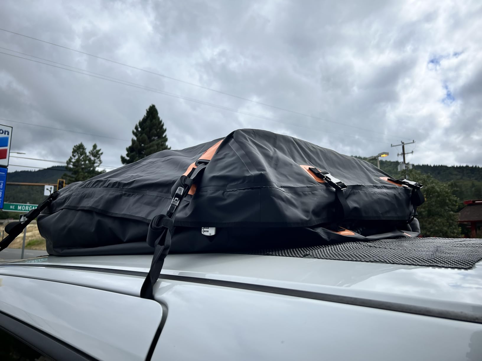 Car Roof Bag - Car Rooftop Cargo Carrier Bag - 19 Cubic Ft Waterproof customer photo 1