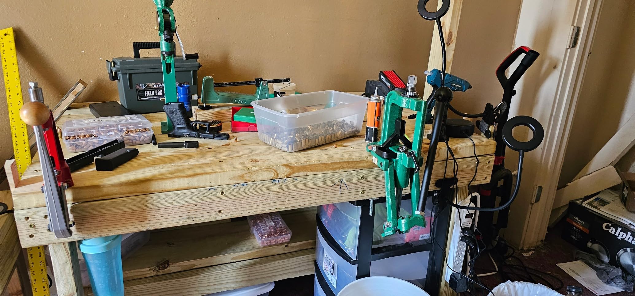 RCBS Rock Chucker Supreme Master Reloading Kit - Single Stage Press - Scale and Powder Measure - Green customer photo 1