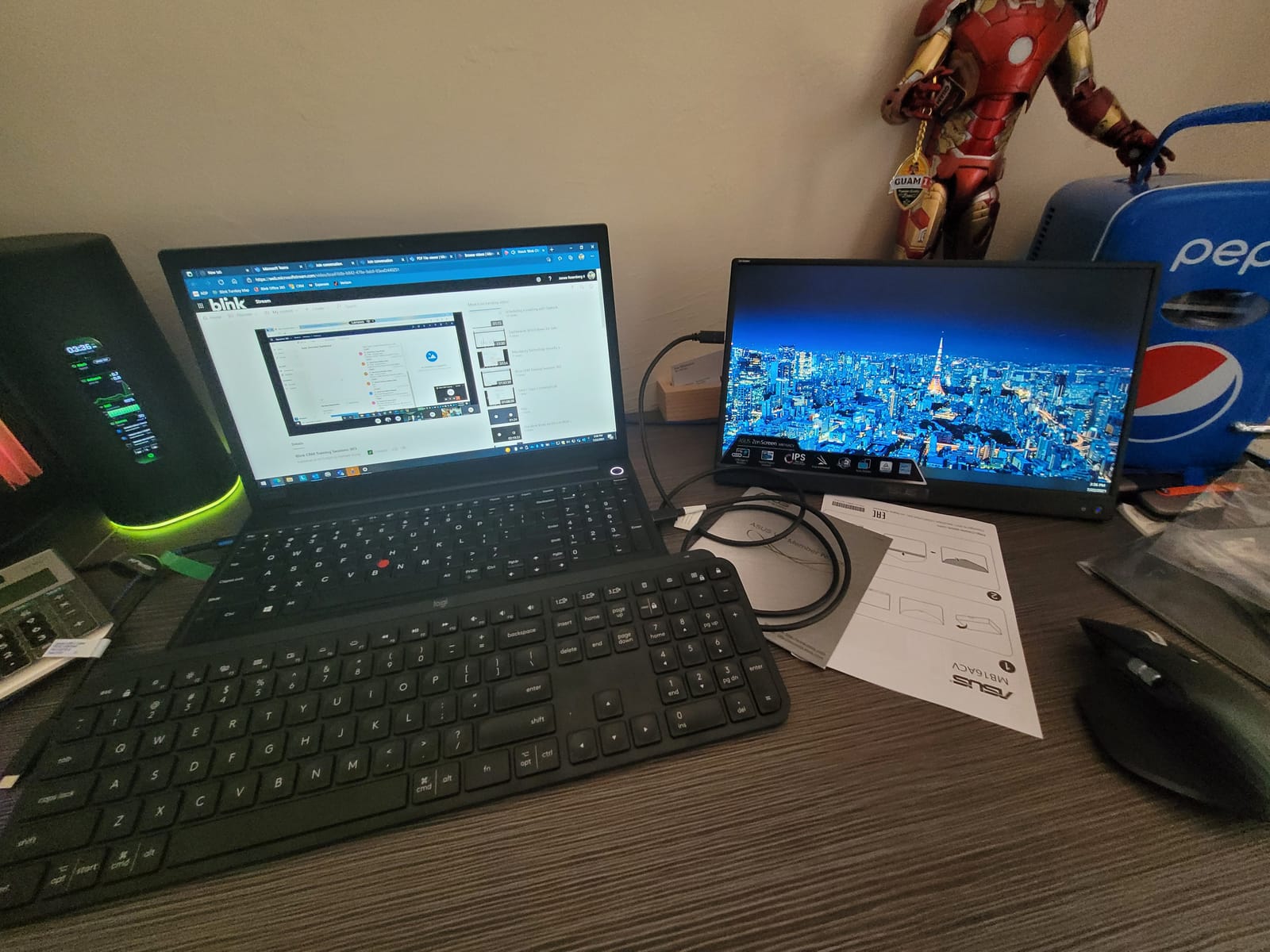 ASUS ZenScreen 15.6 Inch Portable Monitor - 1080P, Full HD, IPS, USB Type-C, Eye Care, Kickstand, for Laptop, PC, Phone, Console, Anti-Glare Surface, 3-Year Warranty - MB16ACV customer photo 1