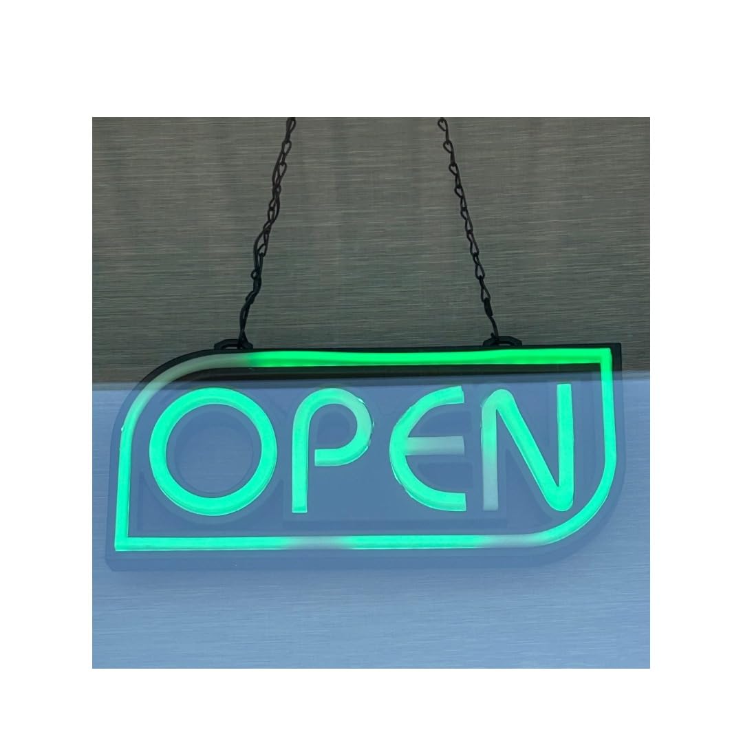 Open Sign for Business with 49 Color Combinations - ULTRA BRIGHT LED Neon Sign Visible Day and Night - for Restaurant, Coffee, Bar, Spa - by Element Lux Signs - 16 x 7.5in customer photo 1