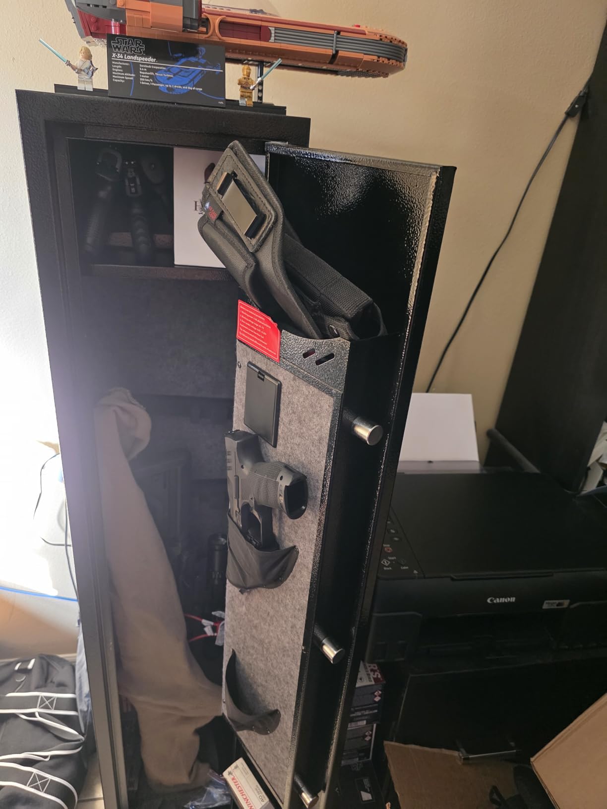 Kaer 4-5 Biometric Gun Safe for Rifles and Pistols, Long Rifle Safe for Home - No Assembly Needed, Gun Cabinet for 3-5 Shotgun 5-7 Handguns, Fingerprint, Digital Keypad, Removable Shelf, Gun Rack customer photo 2