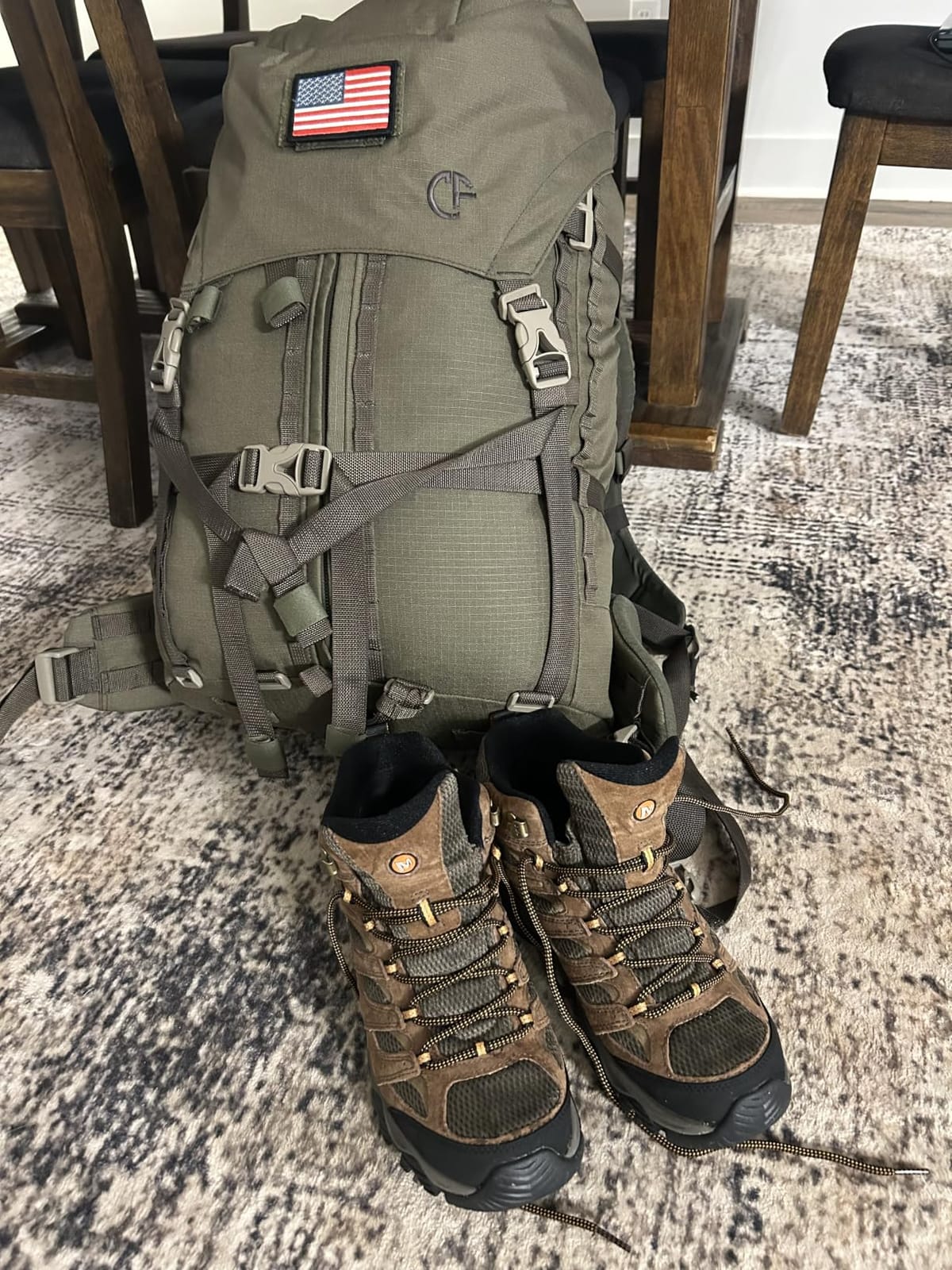 Merrell Men's Moab 3 Mid Waterproof Hiking Boots customer photo 1