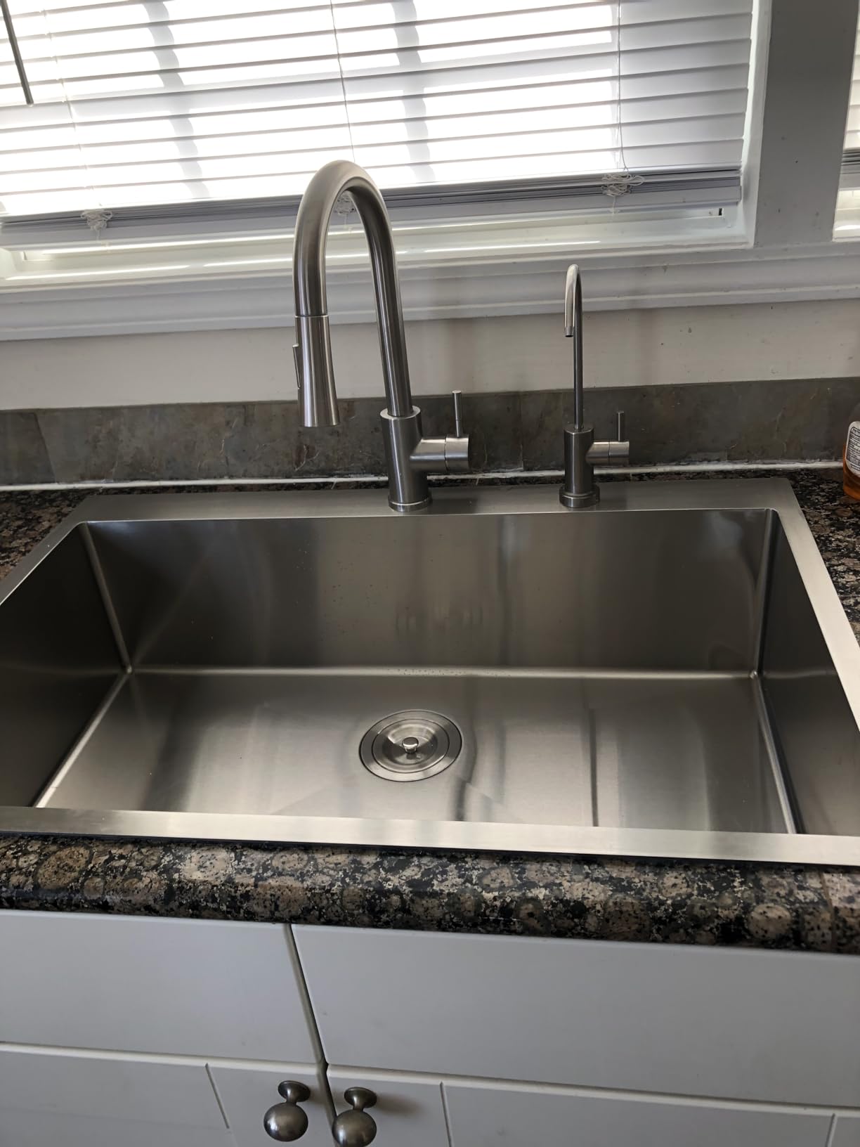 VAPSINT 15x15 Inch Black Drop In Bar Sink, Single Bowl Top Mount Handmade Gunmetal Black Wet Bar Prep RV Sink, 16 Guage Stainless Steel Outdoor Small Kitchen Sinks with Grid & Drain Strainer customer photo 2