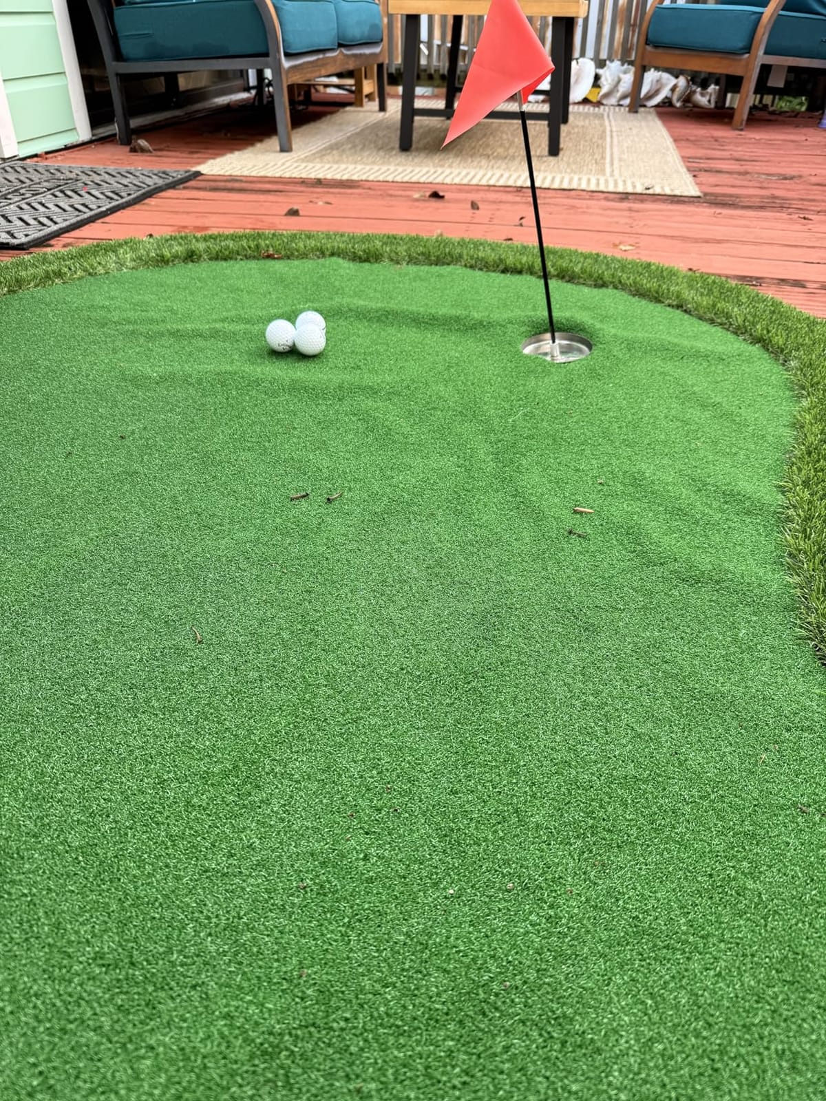 Golf Putting Green, Practice Putting Green Mat, Large Professional Golfing Training Mat for Indoor Outdoor customer photo 2