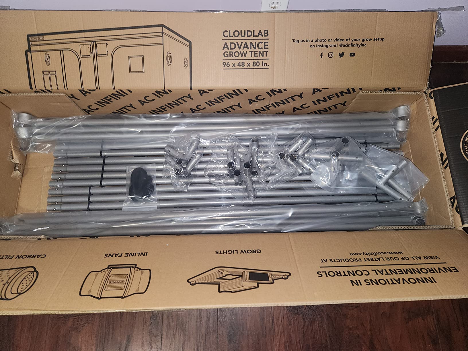 AC Infinity CLOUDLAB 811, Advance Grow Tent 10x10, Thickest 1
