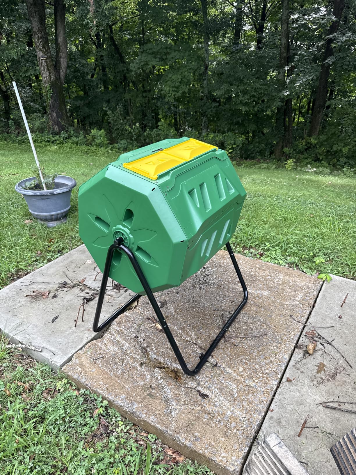 Compost Tumbler Bin Composter Dual Chamber 43 Gallon (Bundled with Pearson's Gardening Gloves) customer photo 1