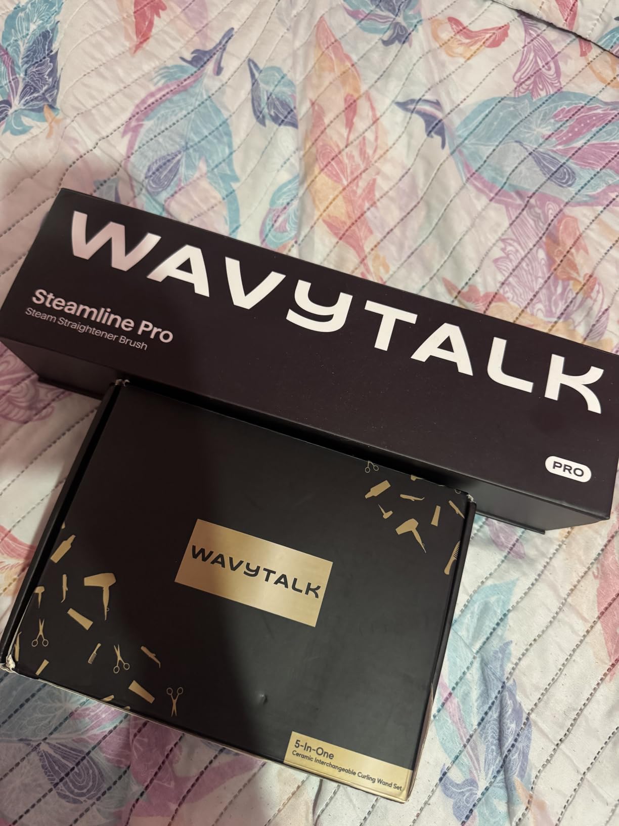 Wavytalk 5 in 1 Curling Wand Set, Multi Curl, Curling Wand Set with Thermal Brush and 4 Interchangeable Ceramic Curling Wand(0.5 inch-1.25 inch), Instant Heat Up Wand Curling Iron customer photo 2
