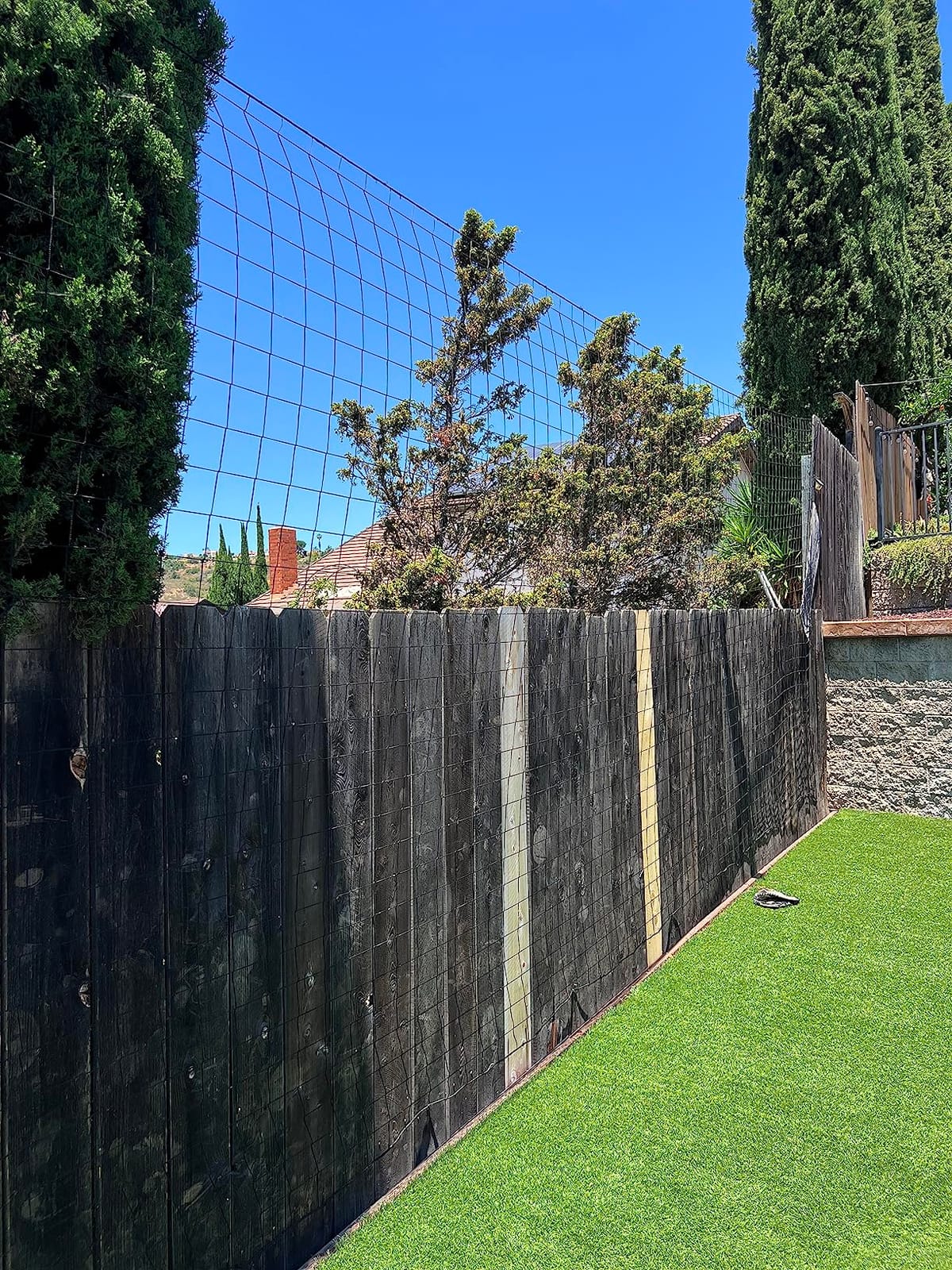 Soccer Backstop Net, High Impact Barrier Net, Nylon Practice Sports Netting 10x20ft/10x30ft/10x40ft (Installation Rope Included) customer photo 2