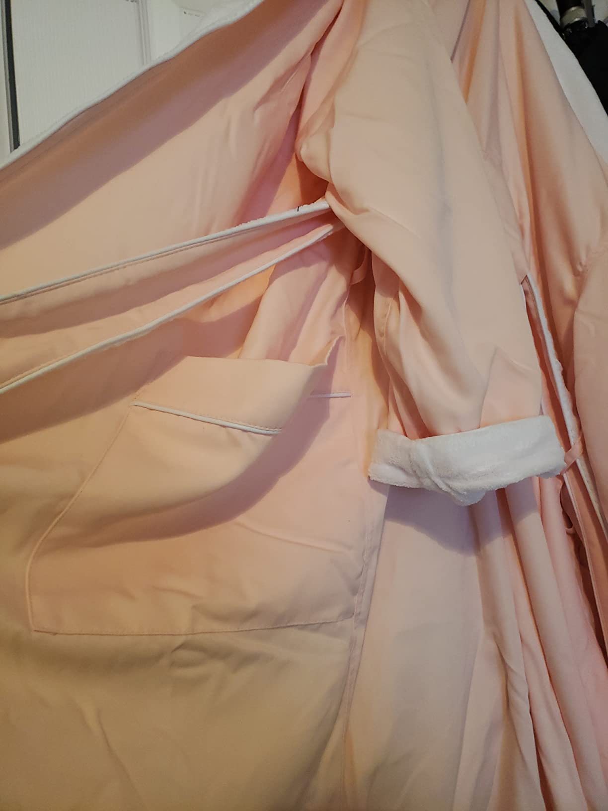 Plush Lined Microfiber Spa Robe - Unisex Luxury Hotel Bathrobe by Monarch/Cypress | Soft Shell with Polyester Lining, Resort-Grade Hotel & Spa Robe with Pocket customer photo 2