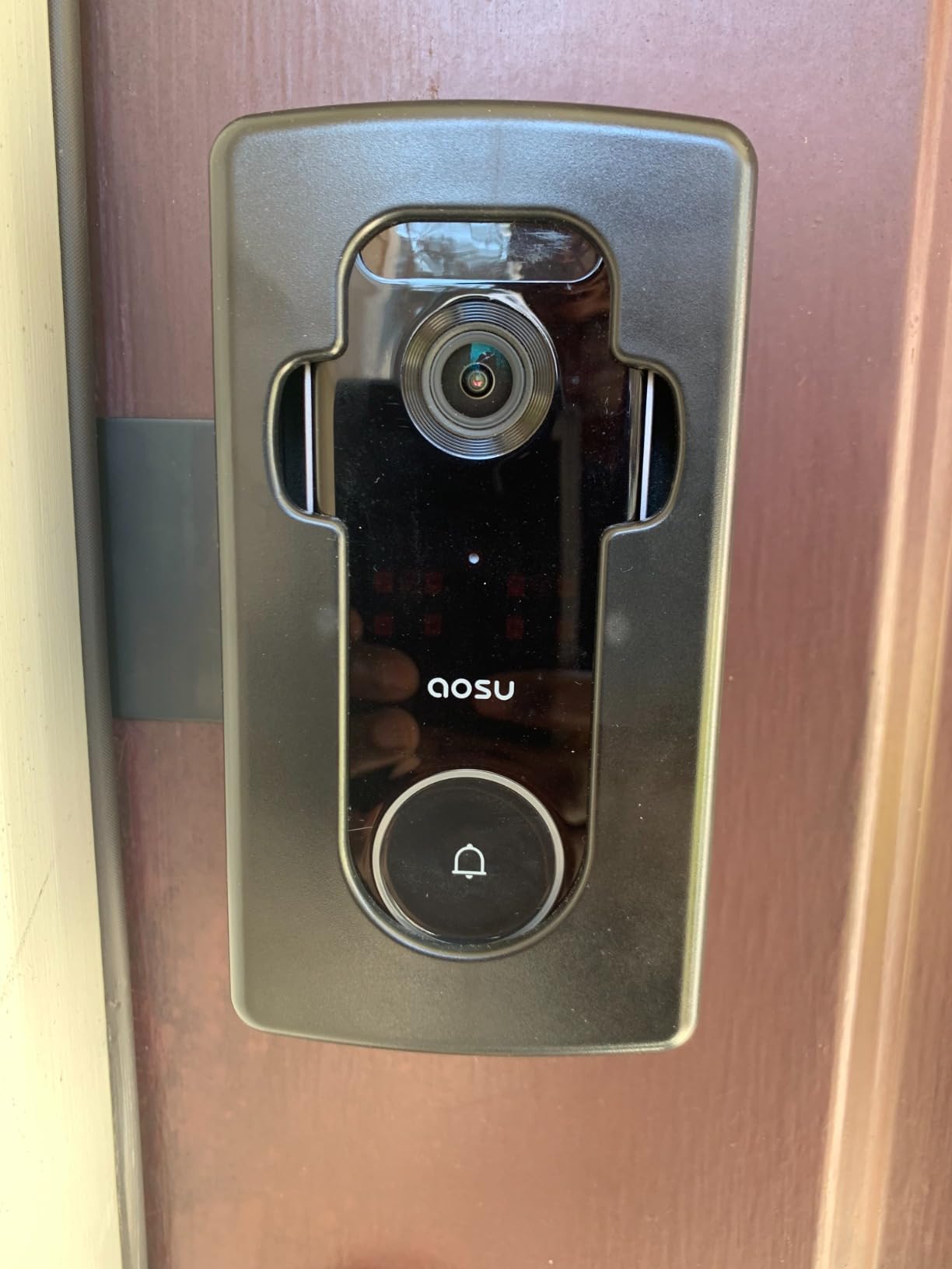 aosu 5MP Ultra HD Wireless & Wired Video Doorbell Camera | No Subscription Required, 8GB Local Storage, Head-to-Toe View, Triple Motion Detection, 2.4/5 GHz WiFi customer photo 2