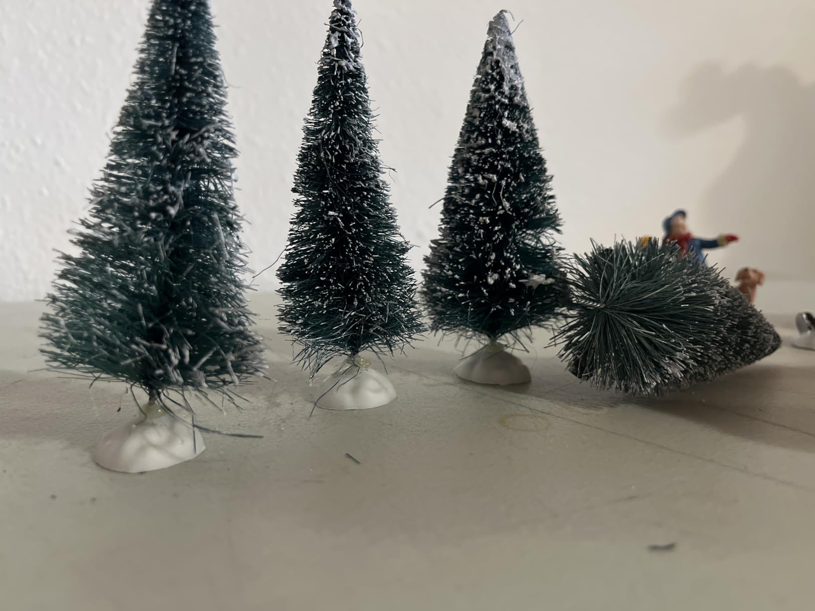 MOMENTS IN TIME Christmas Village Set 12-Piece with LED Lights Miniature Christmas Houses Lighted Holiday Décor for Tabletop Mantel Village Display Gift-Ready Packaging customer photo 1