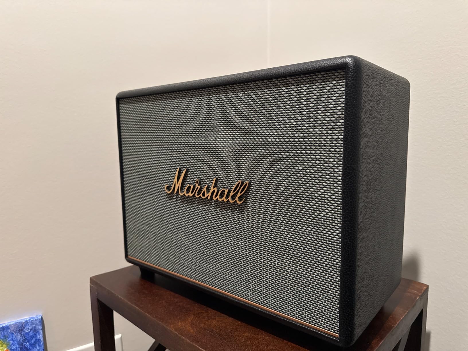 Woburn III Bluetooth Home Speaker - Loud Stereo Sound with Bass and Treble Controls | Plug-in Powered | Record Player Compatible | HDMI, RCA, 3.5mm Aux Inputs - Black customer photo 2