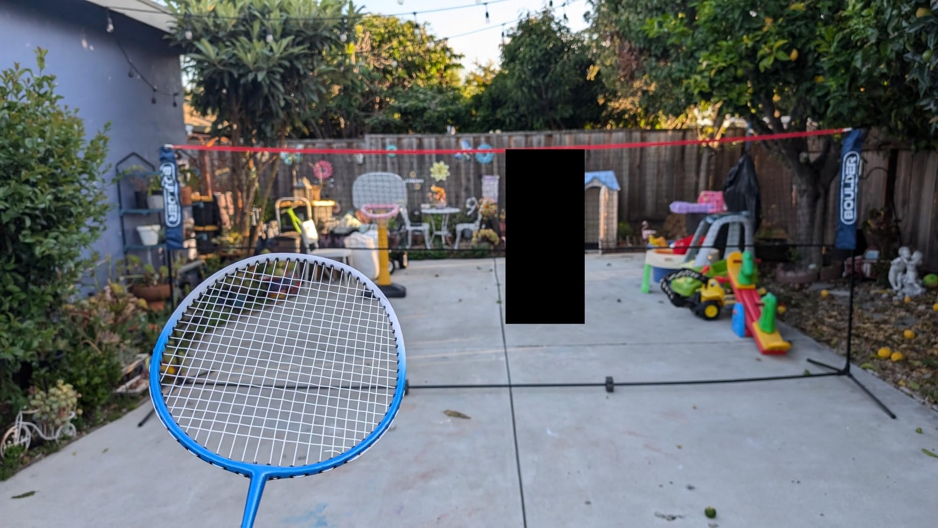 Boulder Portable Badminton Pickleball Net - Foldable/Extendable Poles for Multiple Sports Heights (UP to 5 ft) - Ideal for Tennis, Pickleball, Soccer Tennis - Easy Setup customer photo 1