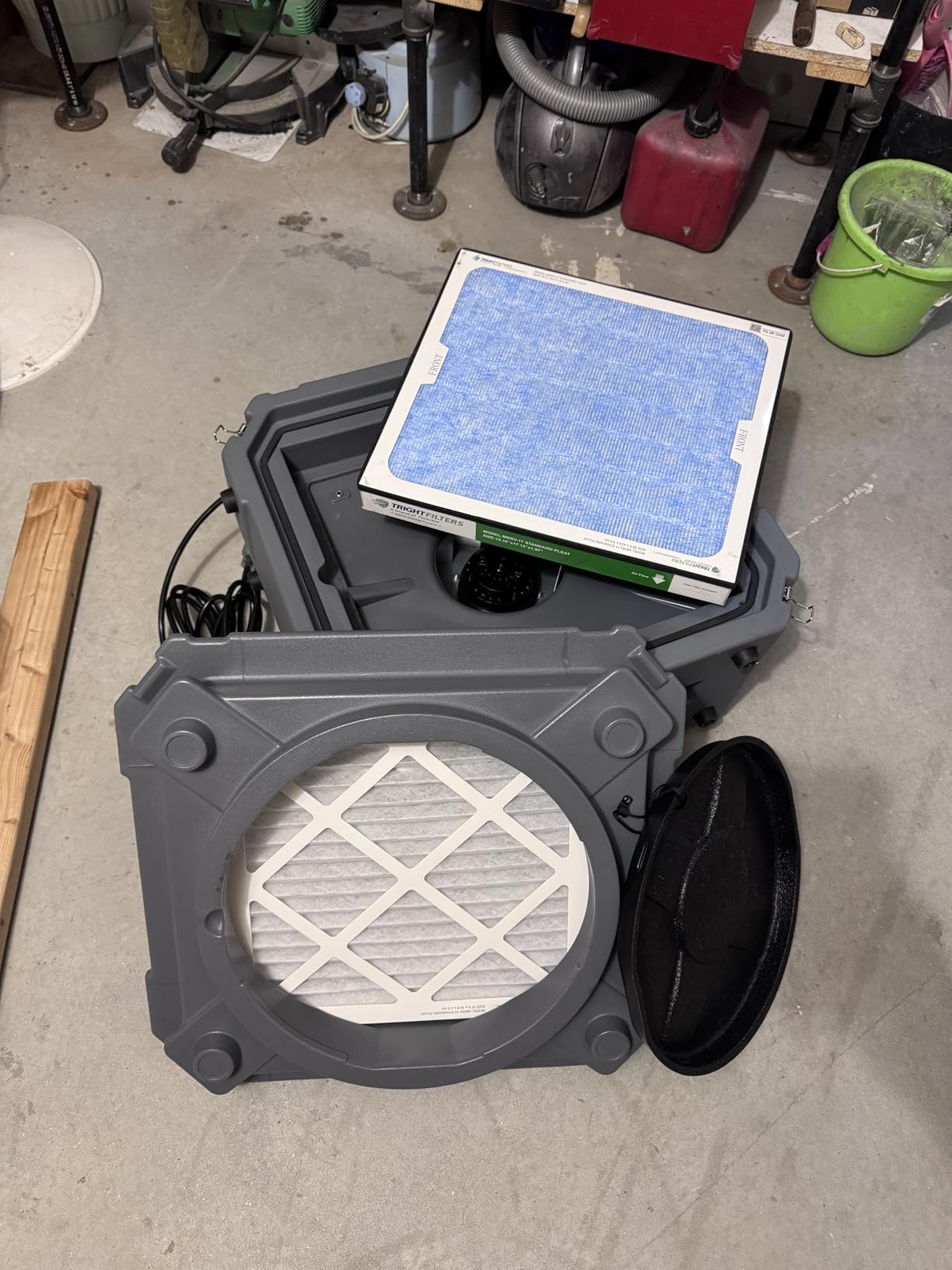 Abestorm HEPA 550 Air Scrubber with 3-Stage Filteration, GFCI Connection | Stackable for Commercial / Industrial / Home Use, With MERV-10 & HEPA/Actived Carbon Filters customer photo 2