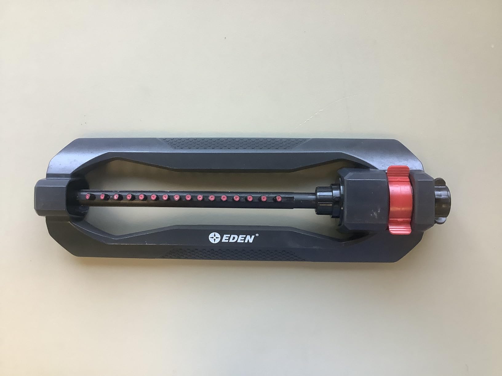 Eden 96213 Weighted Essential Oscillating Sprinkler | Covers Up to 3,600 sq. ft., 16 Precision Nozzles, Adjustable Range, Turbo Drive Motor, Quick Connect Bundle, Stainless Steel Filters, Black customer photo 2