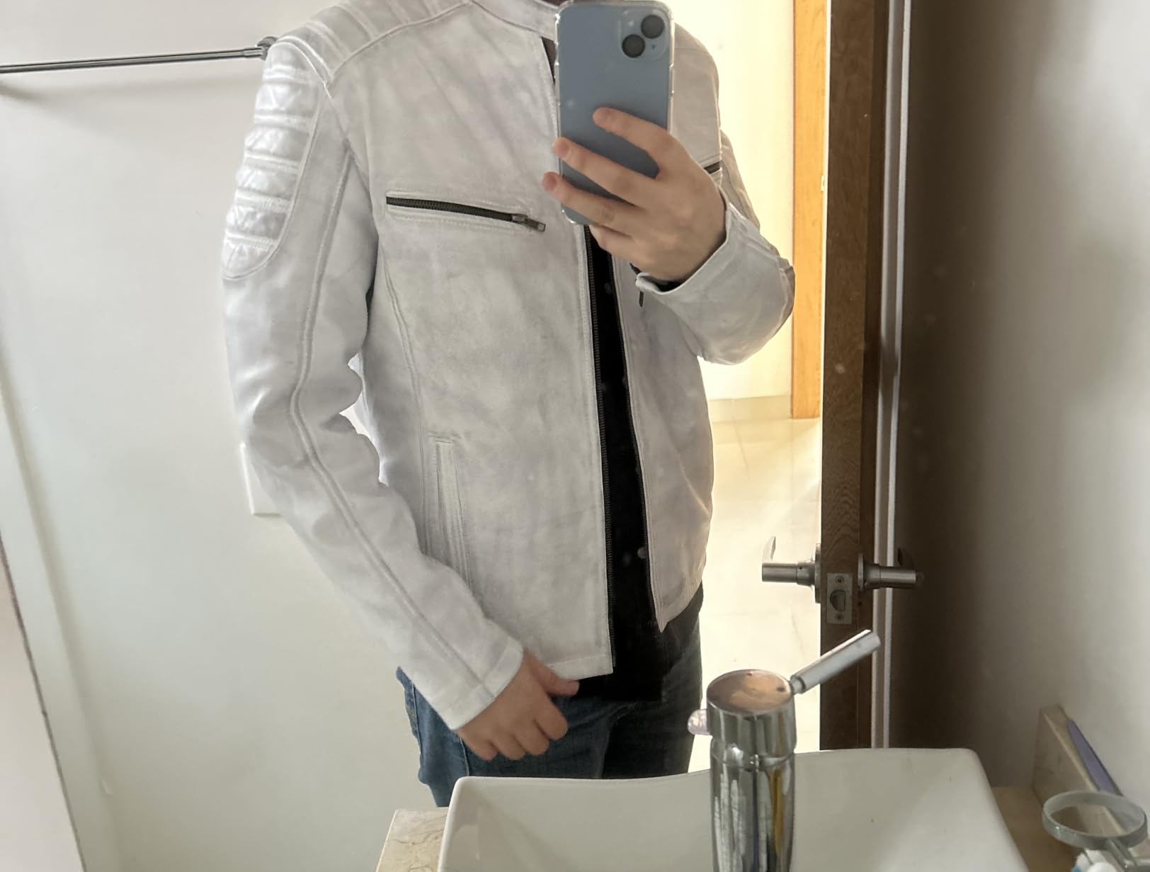Timeless Classic Leather Jacket Men - Biker Style Real Lambskin Café Racer Vintage Look Motorcycle Jackets for Men customer photo 1