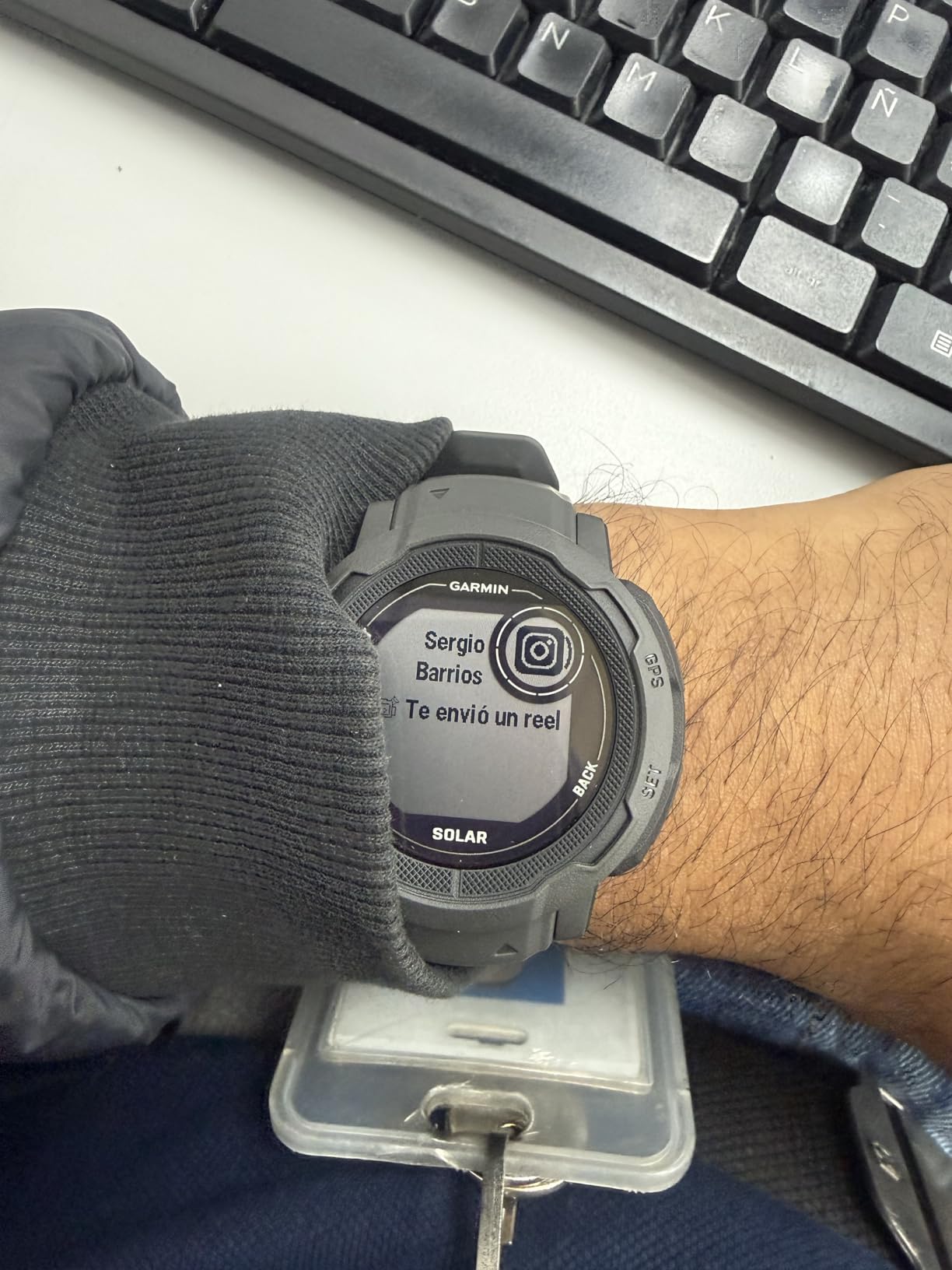 Garmin Instinct 2 Solar, Smaller-Sized Rugged Outdoor Watch with GPS, with Solar Charging Capabilities, Built for All Elements, Multi-GNSS Support, Tracback Routing and More, Graphite customer photo 1