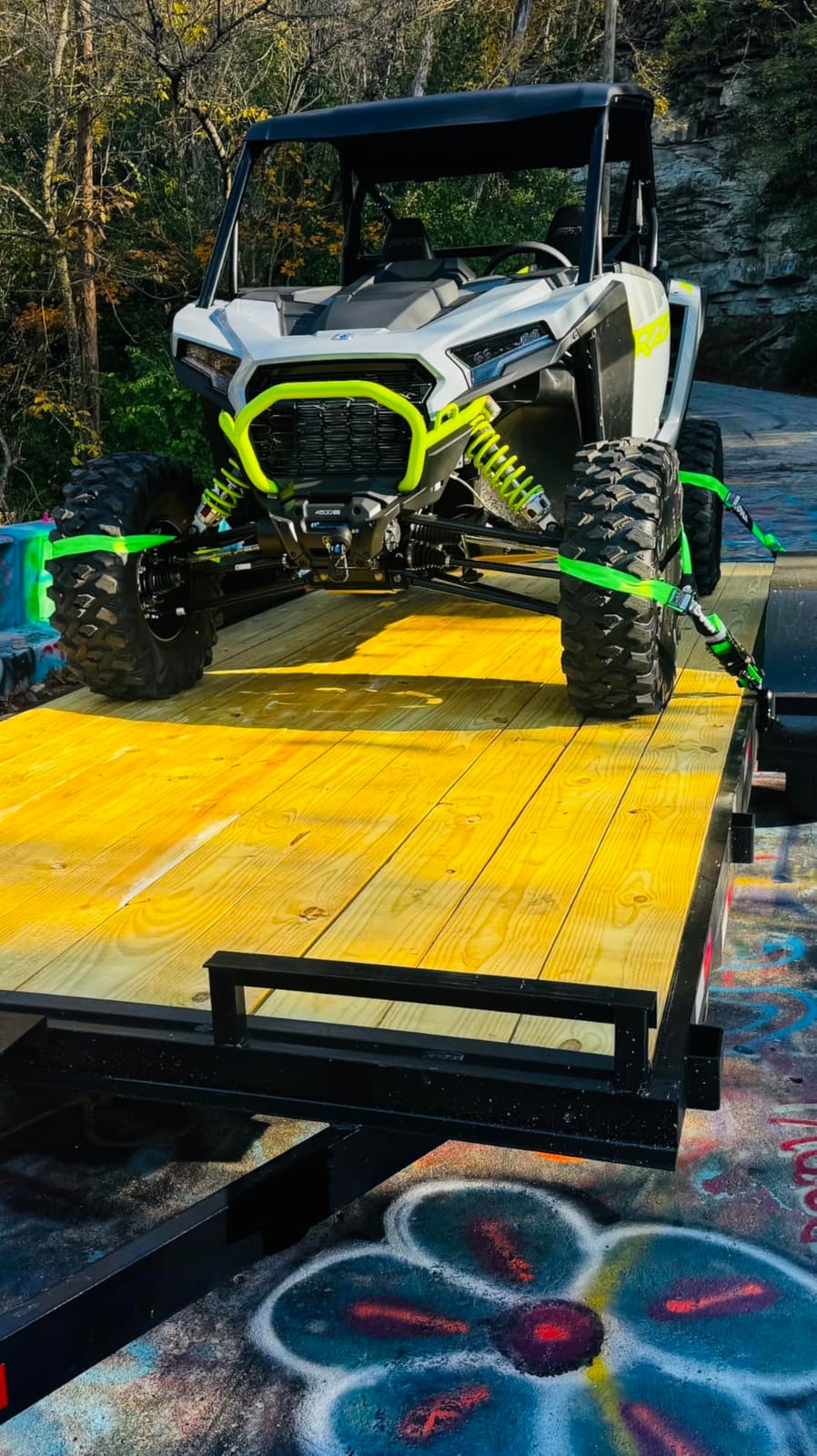 Rhino USA Car Hauler Tie Down Straps (4-Pack) - 2inx8ft Lasso with J Hooks | 10,000lb Break Strength Car Hauler Straps with Lasso Wheel Design, Heavy Duty T-Handle for Trailers, UTV & Powersports customer photo 2
