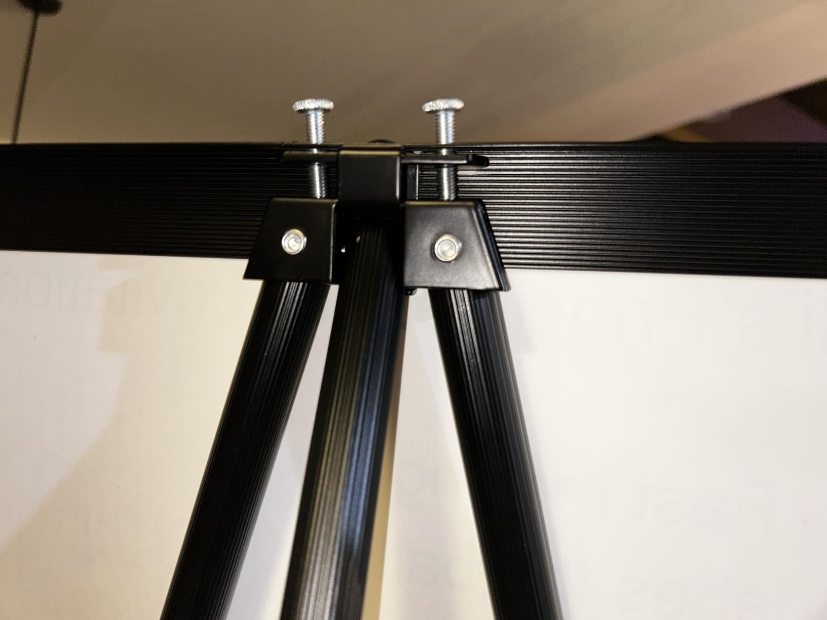 63 1/2'' Aluminum Flip Chart Display Easel Stand, Black | Presentation Easel with Adjustable Floor for Boardroom, Whiteboard, Paper Pads, Signage customer photo 1