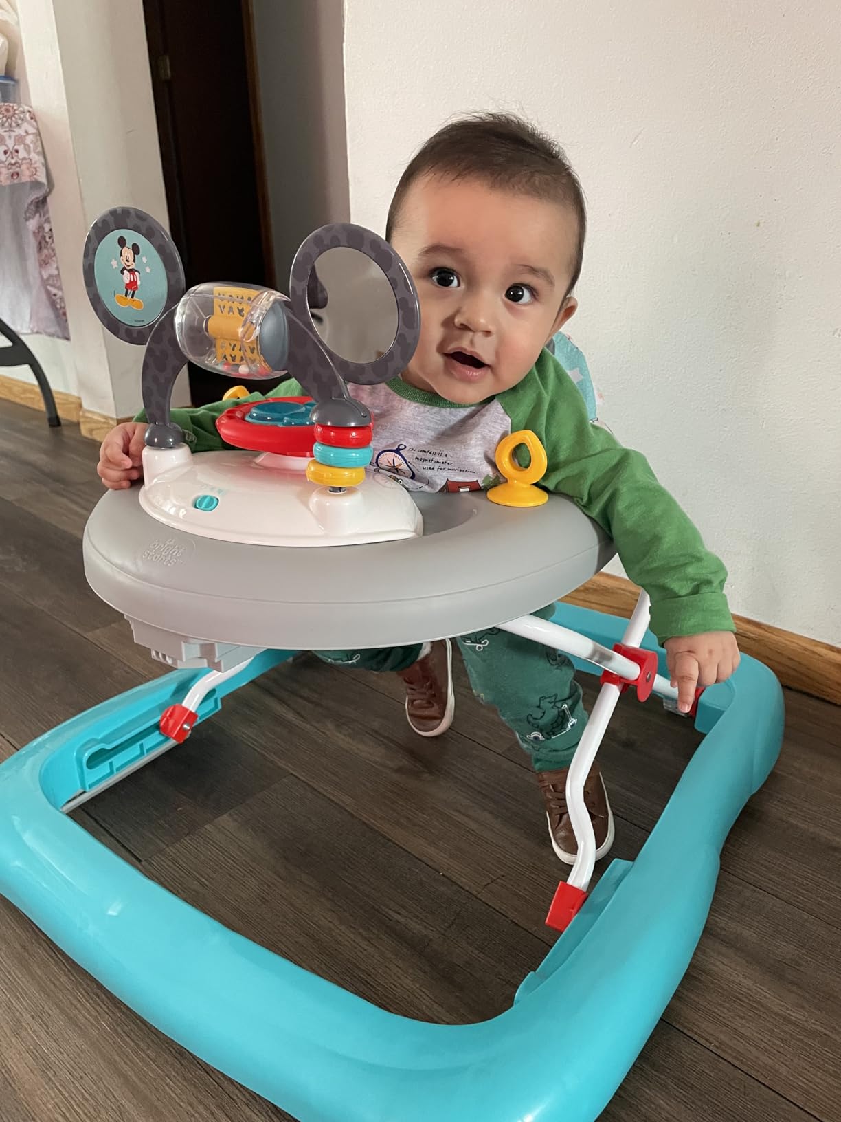 Bright Starts Disney Baby Mickey Mouse Original Bestie 2-in-1 Baby Activity Walker - Easy Fold Frame and Removable -Toy Station, 6 Months and up customer photo 1