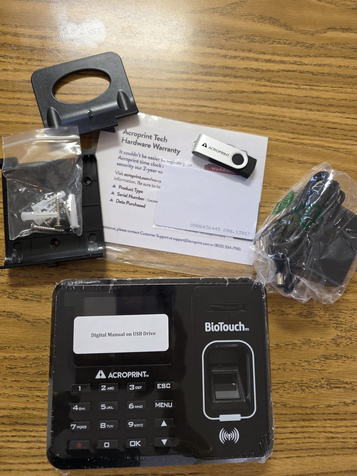 Acroprint BioTouch Self-Contained Automatic Biometric Fingerprint/Proximity Time Clock (No Monthly Fee) customer photo 2