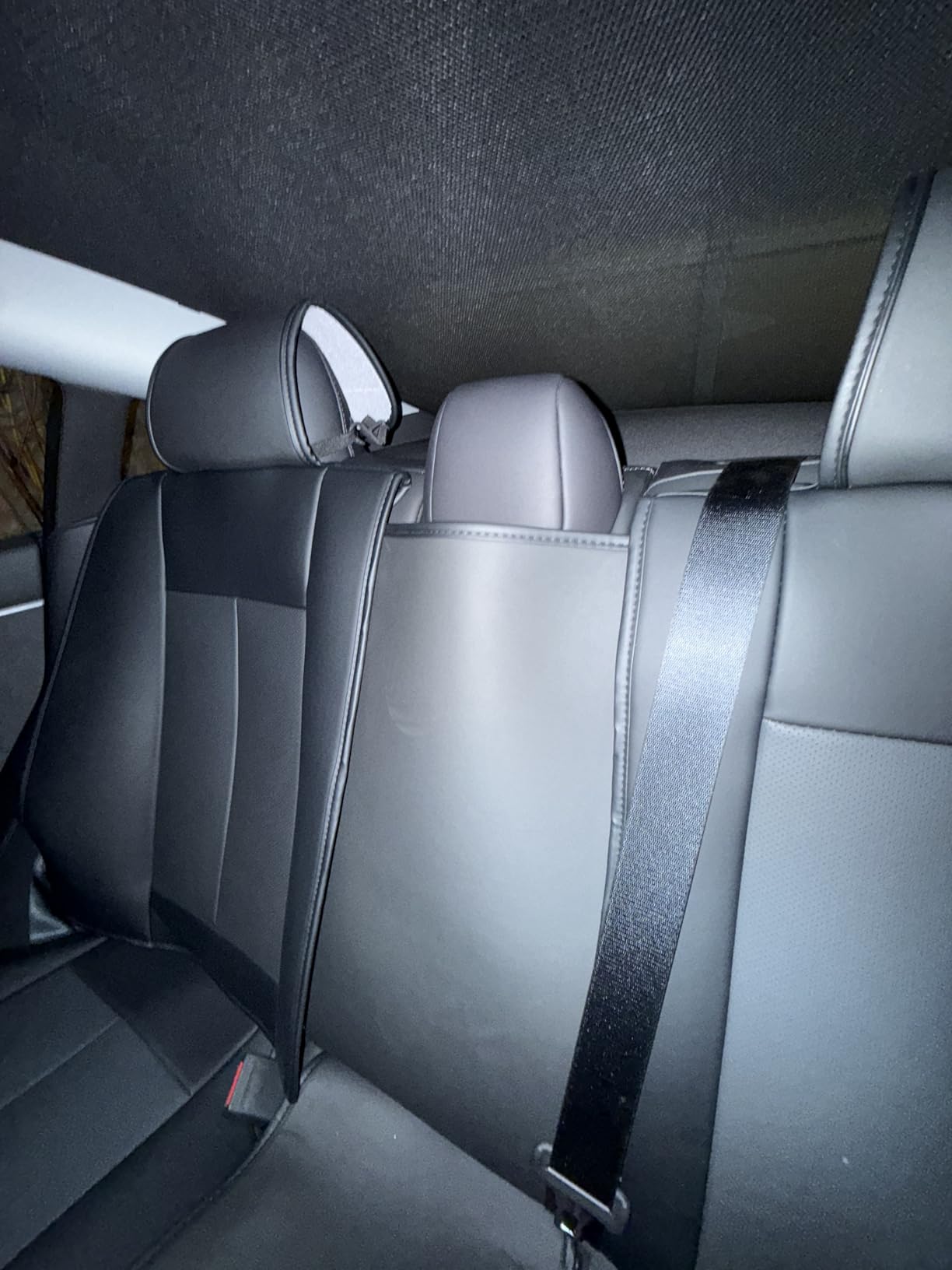Coverado Seat Covers Full Set, Black Seat Covers for Cars 5 Seats, Waterproof Nappa Leather Car Seat Cushion, Front and Rear Universal Fit customer photo 1