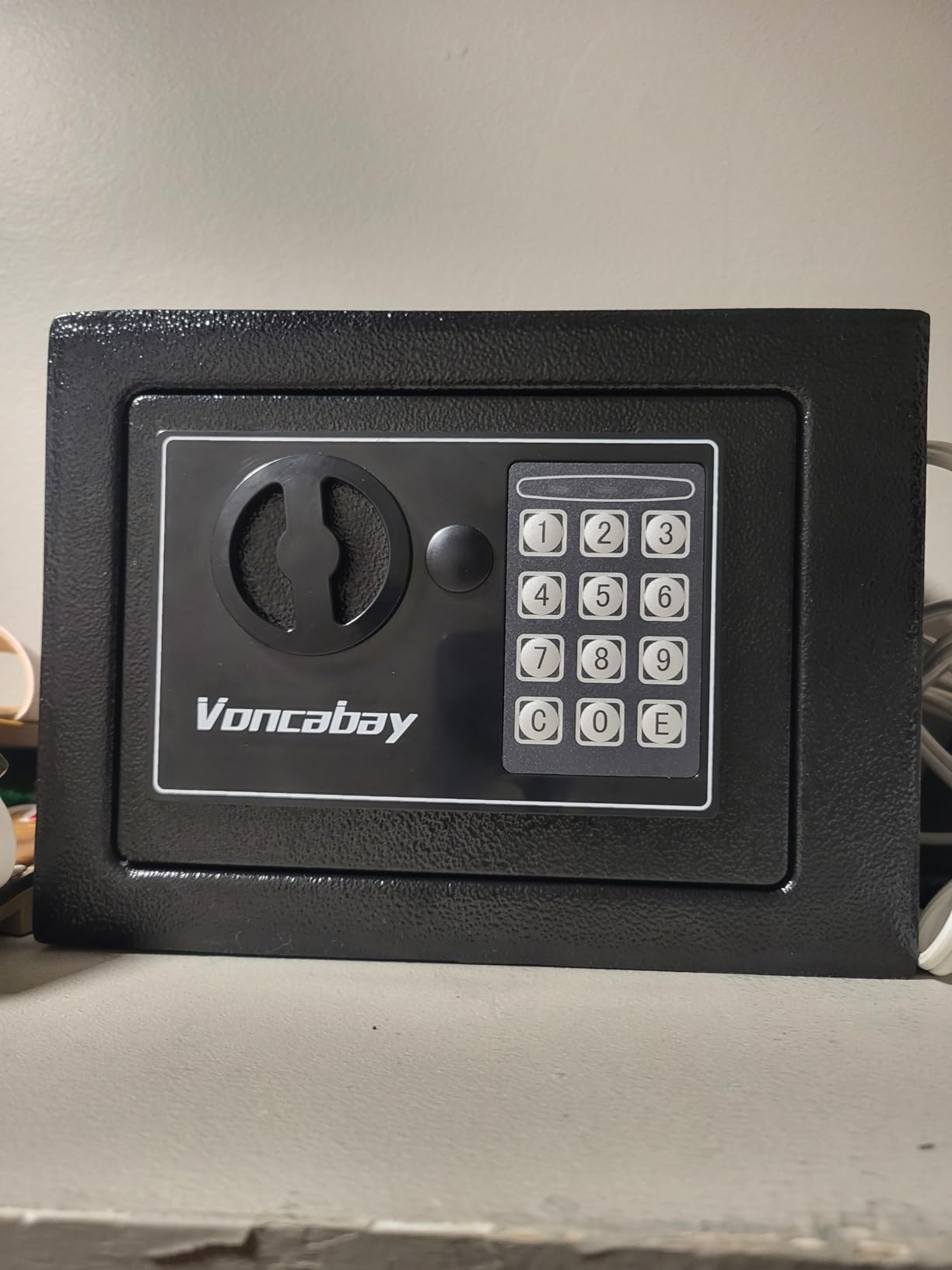 Voncabay Money Safe Box for Home with Sensor Light & Fireproof Money Bag - 0.23 Cubic Feet Security Safe Box with Digital Keypad, Keys & Pass Code Lock customer photo 2