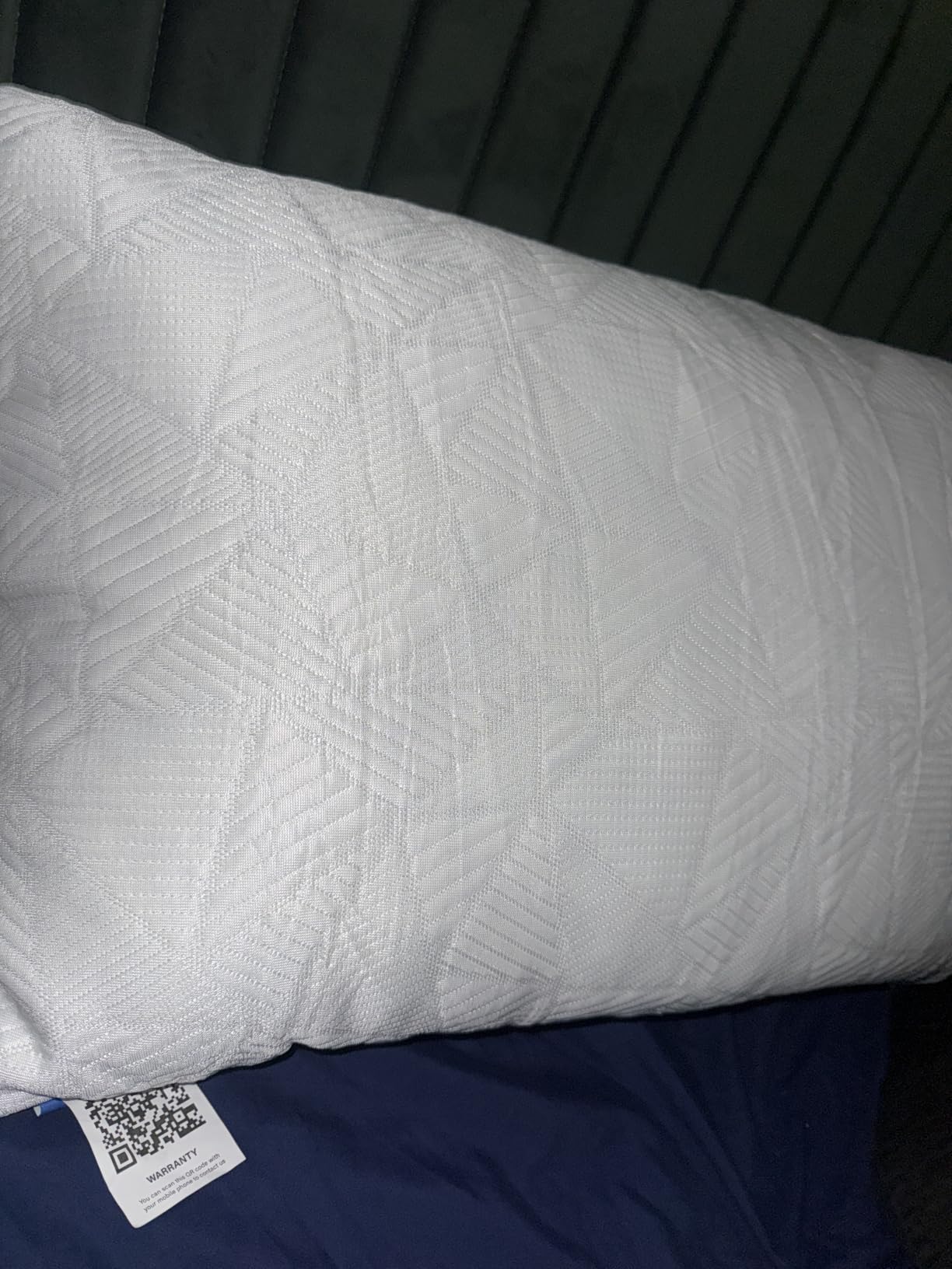 BETU Cooling Pillow Queen Size, Shredded Memory Foam Pillow for Hot Sleepers, Adjustable Firm Soft Support Pillows, Cool Bed Pillows for Side Back Stomach Sleeping Sleepers, gifts for boyfriend, White customer photo 1
