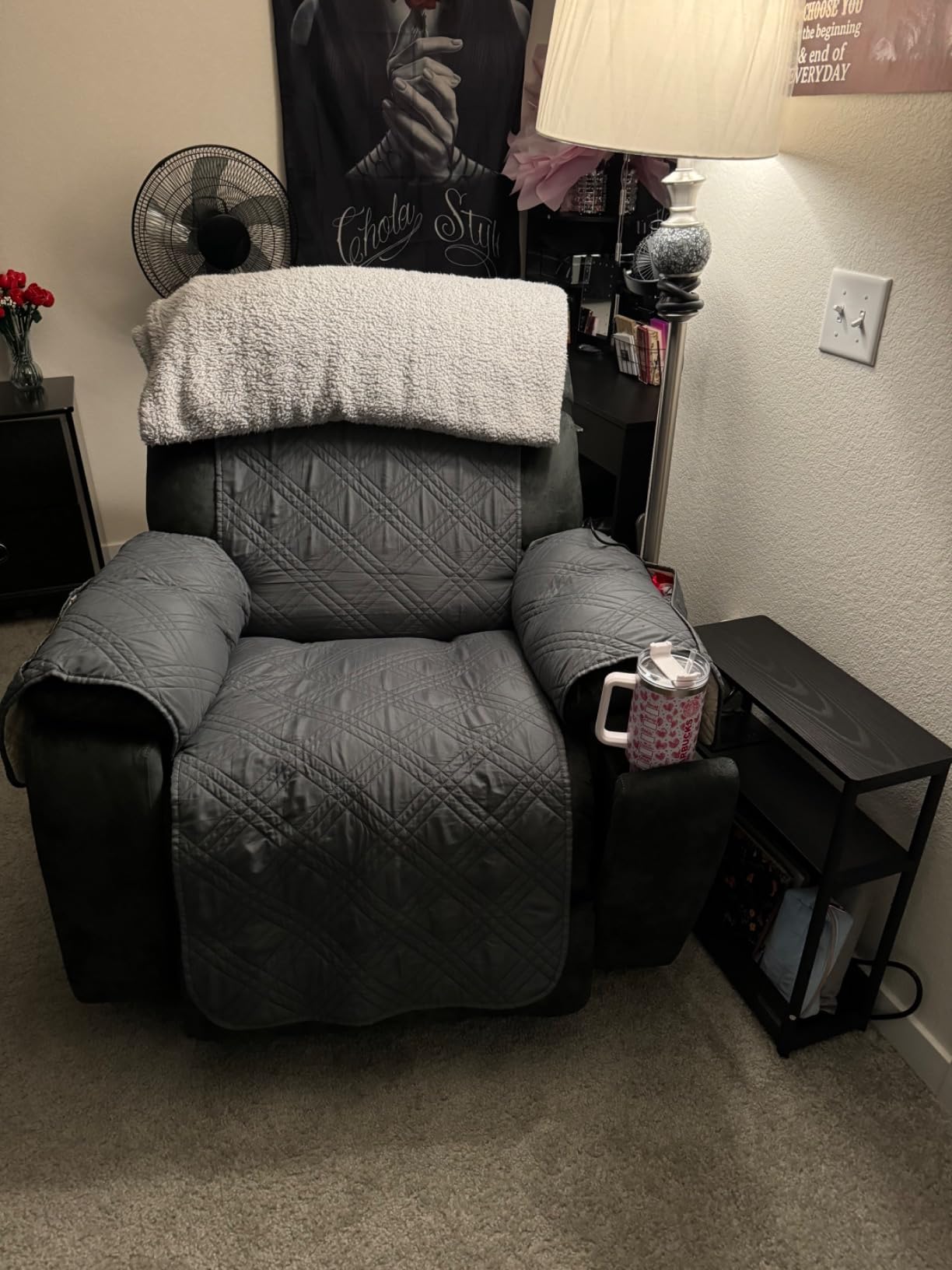 CANMOV Large Power Lift Recliner Chair with Massage, Heat, and USB for Elderly, Overstuffed Wide Recliners, Heavy Duty and Safety Motion Reclining Mechanism, Gray customer photo 2