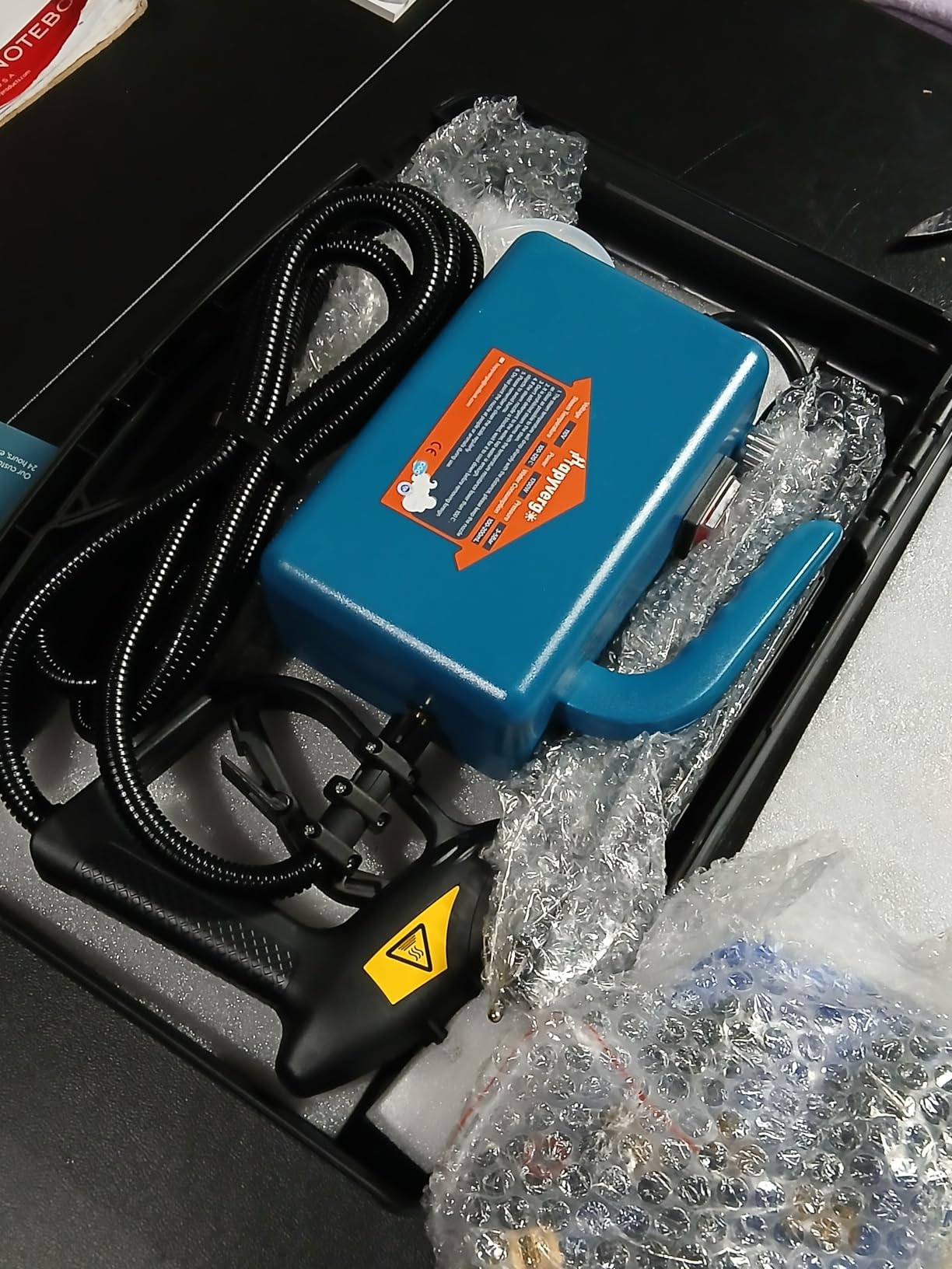 High Pressure Steam Cleaner - 1700W Handheld Steamer for Cleaning Grout Tile, Car customer photo 1