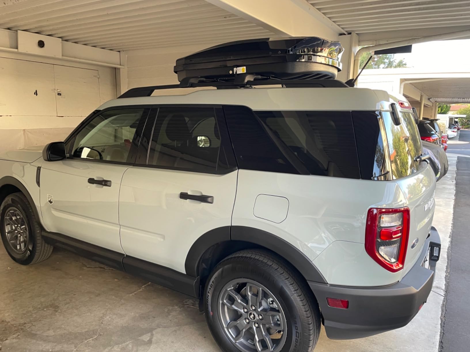 TUFFIOM 13.4 cu.ft. Rooftop Cargo Box w/Keys, Hard Shell Waterproof Travel Roof Storage Cargo Carrier Luggage Rack, 61