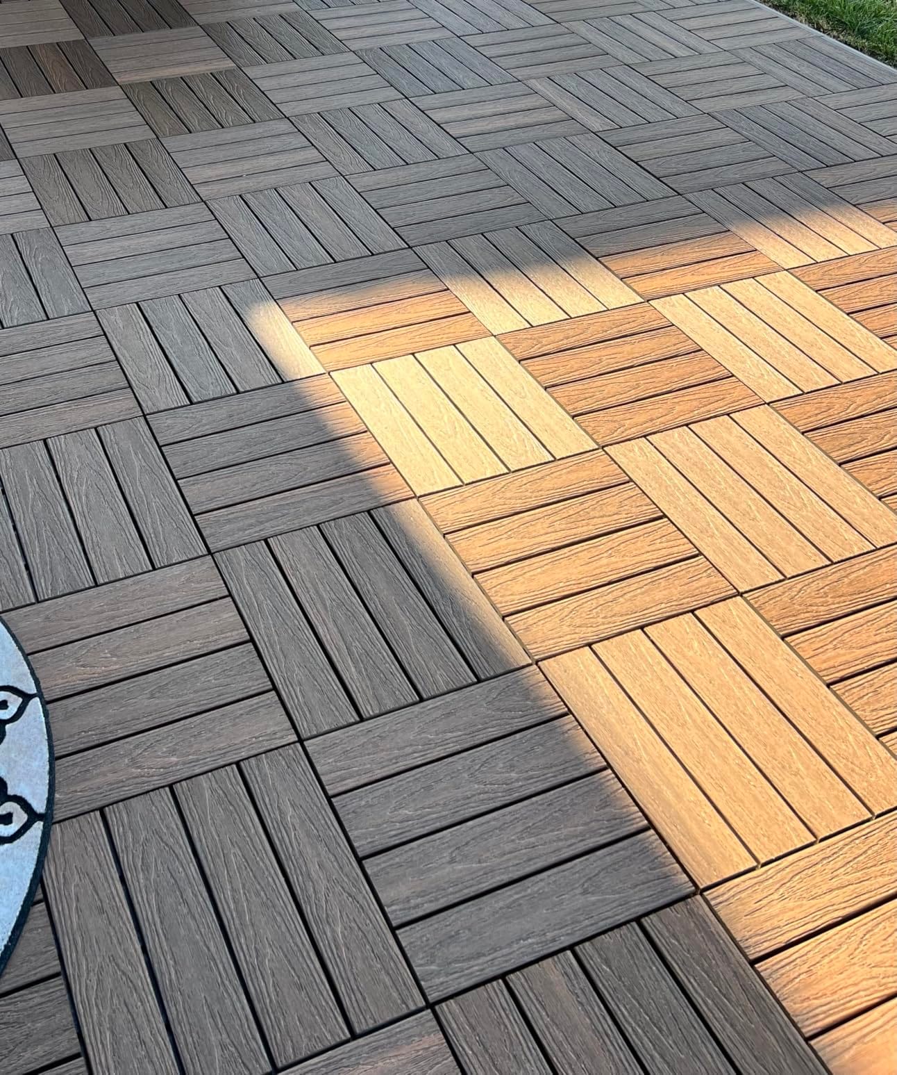 NewTechWood UltraShield Naturale 1 ft. x 1 ft. Composite Deck Tiles, 10 pieces customer photo 2