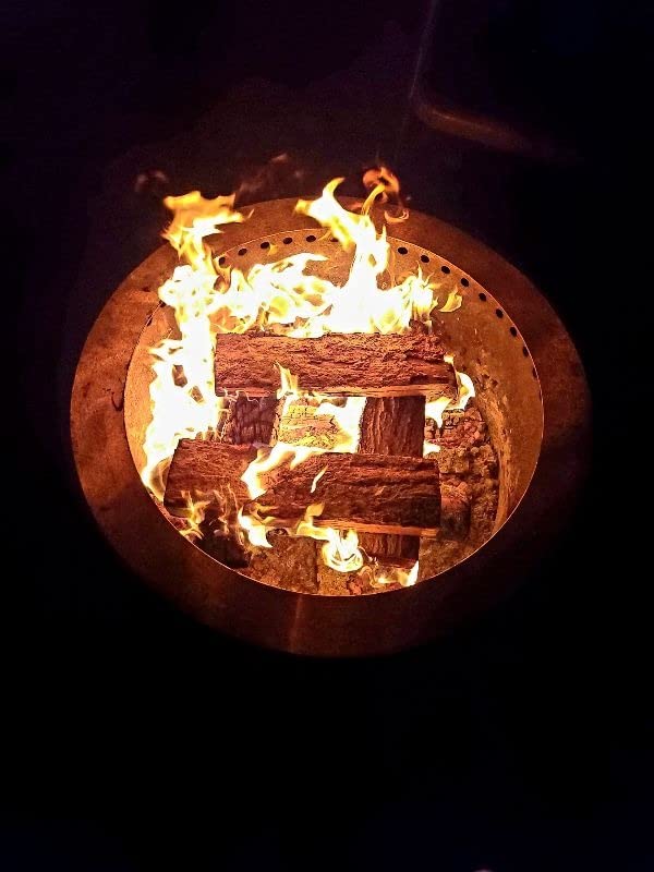 Breeo X Series 24 - Corten Steel Smokeless Fire Pit for Outside - 27.5 in | 62 pounds, smokeless firepit for outside, ideal for families, compatible with wide range of Breeo accessories customer photo 1