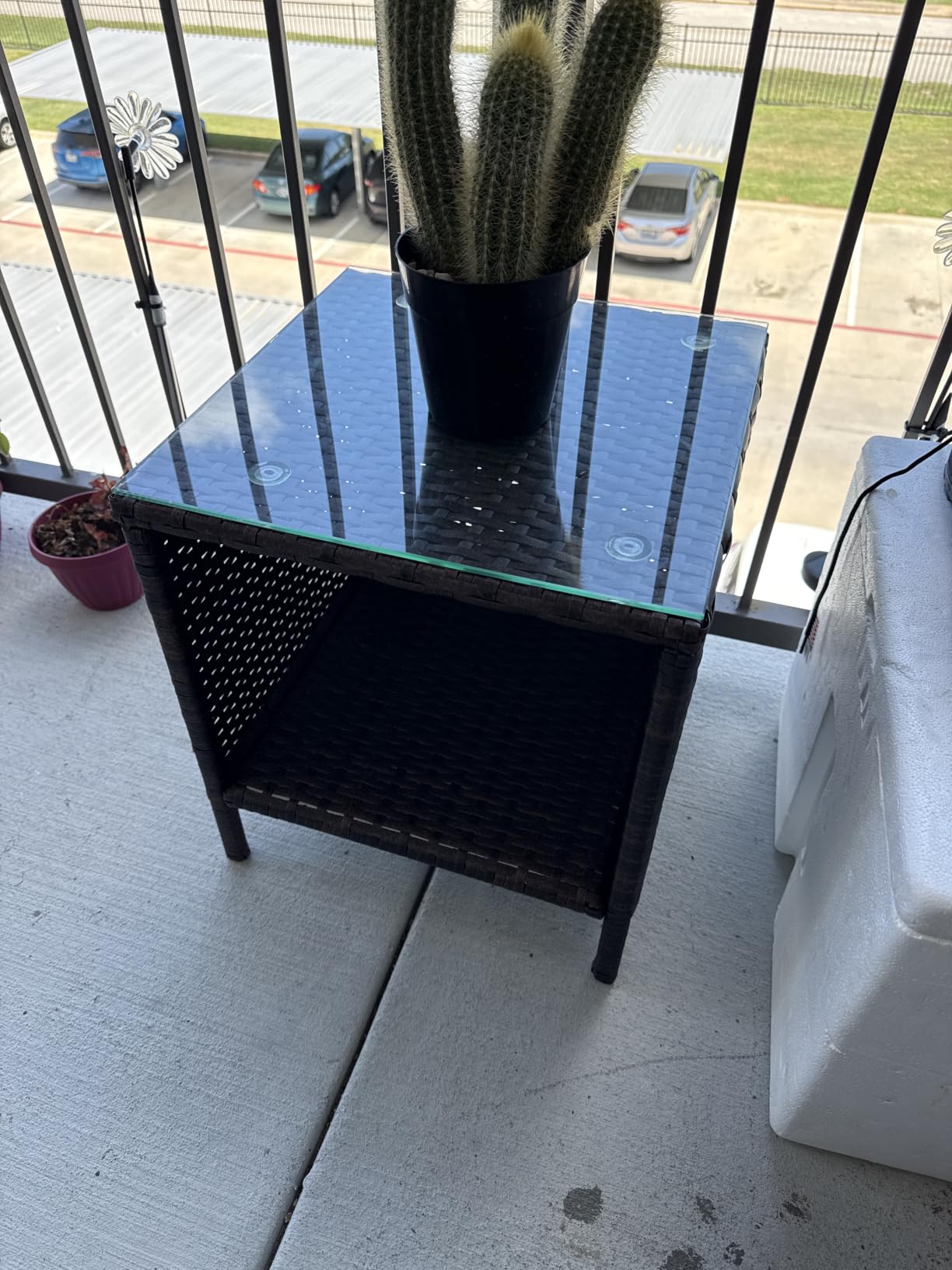 Best Choice Products 3-Piece Outdoor Wicker Conversation Bistro Set, Space Saving Patio Furniture for Garden w/Side Table - Gray/Black customer photo 1
